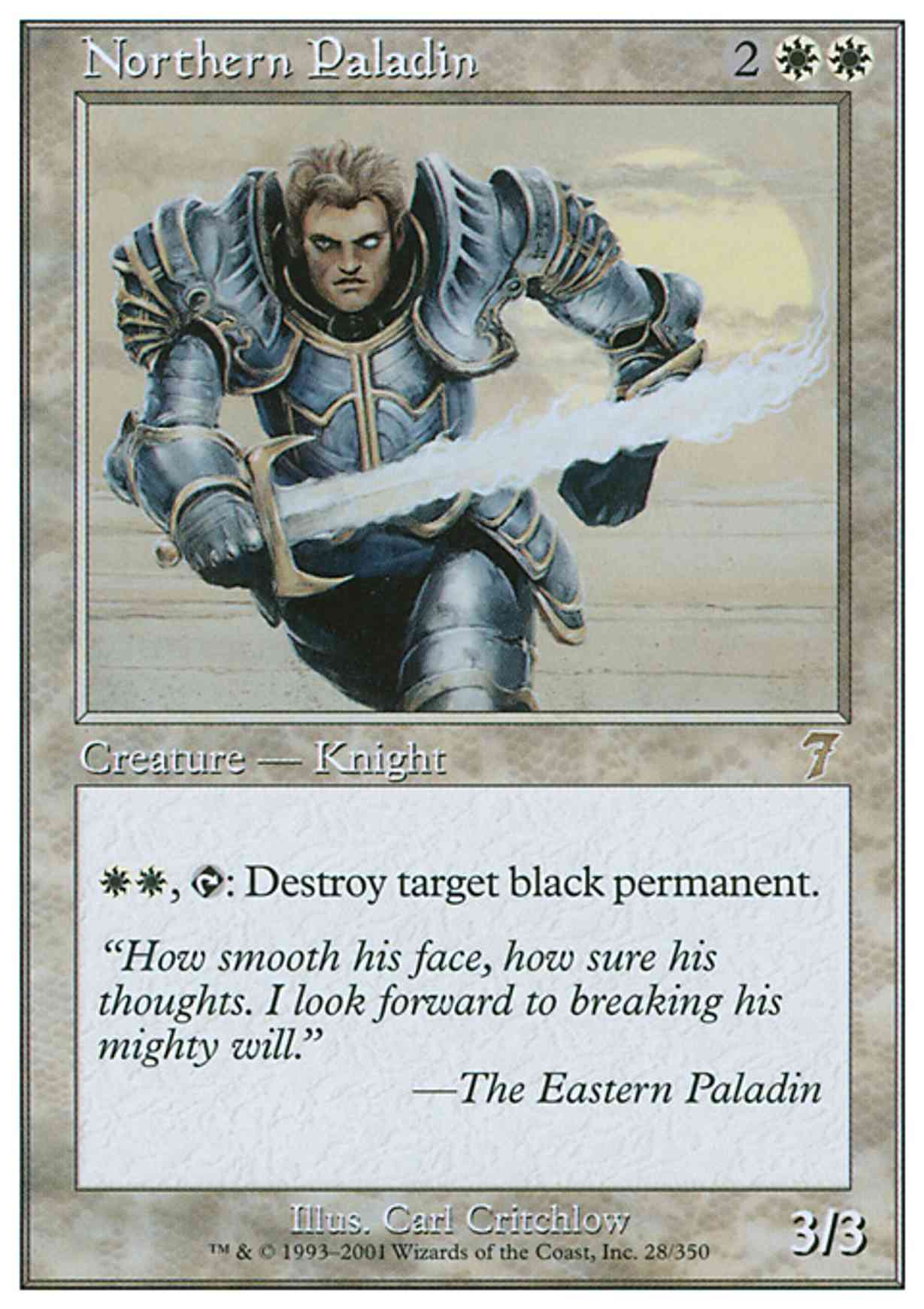 Northern Paladin magic card front