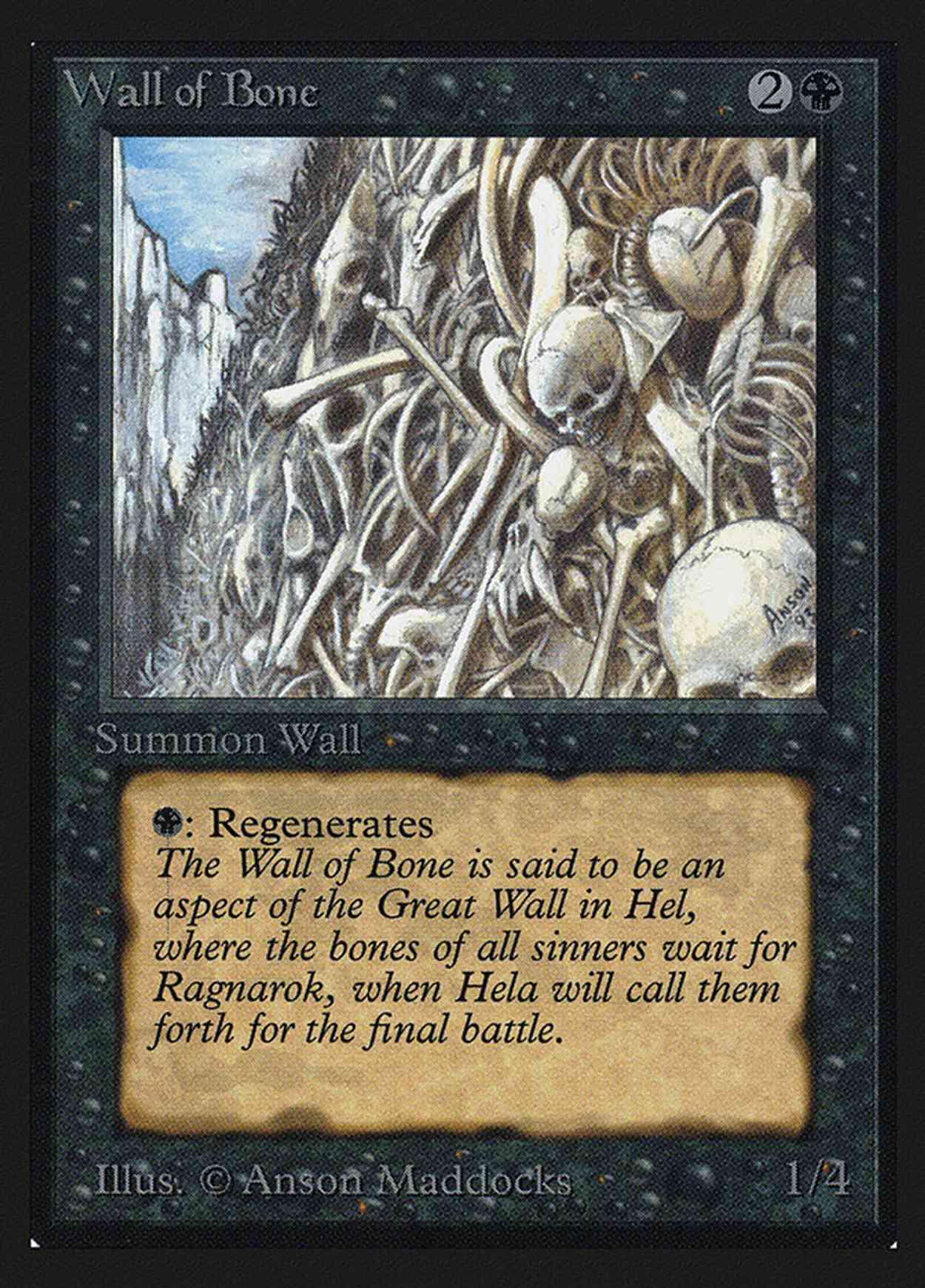 Wall of Bone (CE) magic card front
