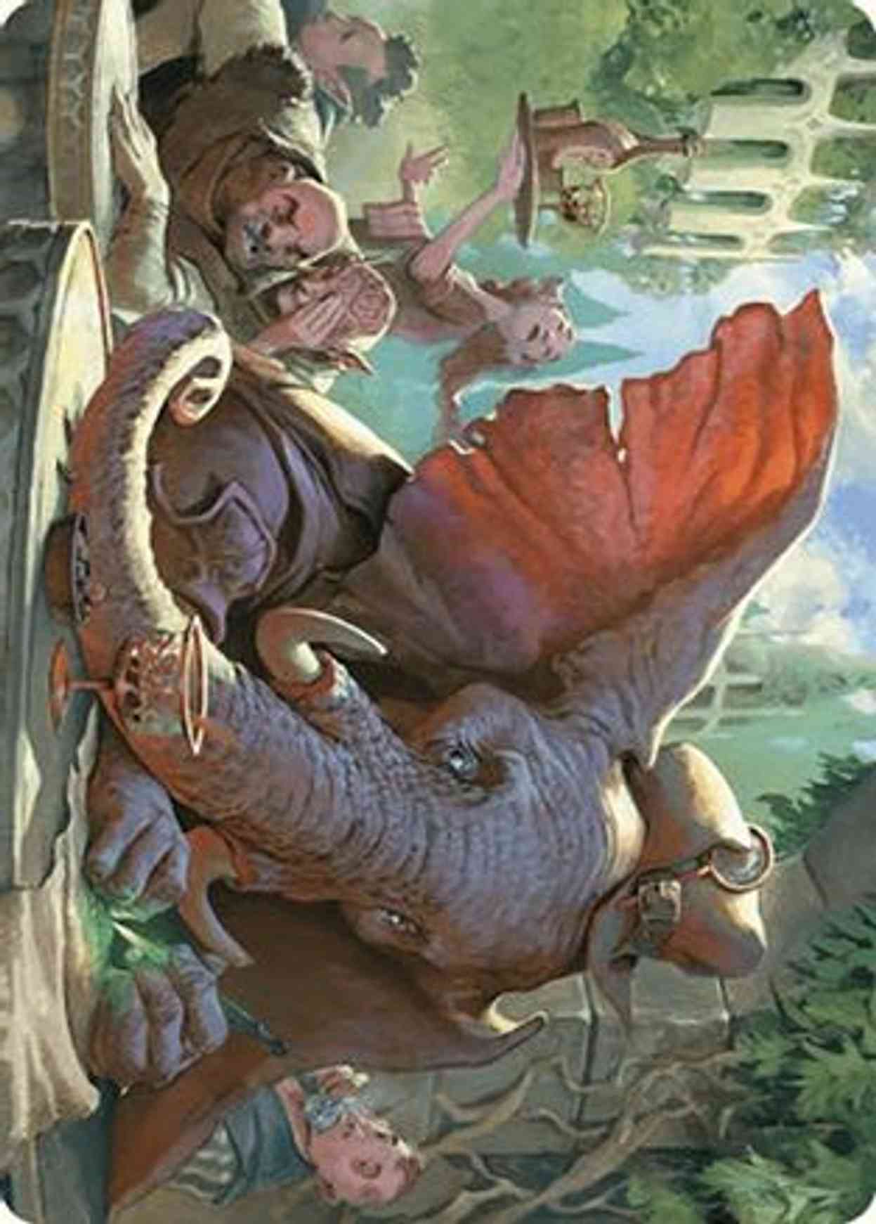 Loxodon Eavesdropper Art Card magic card front