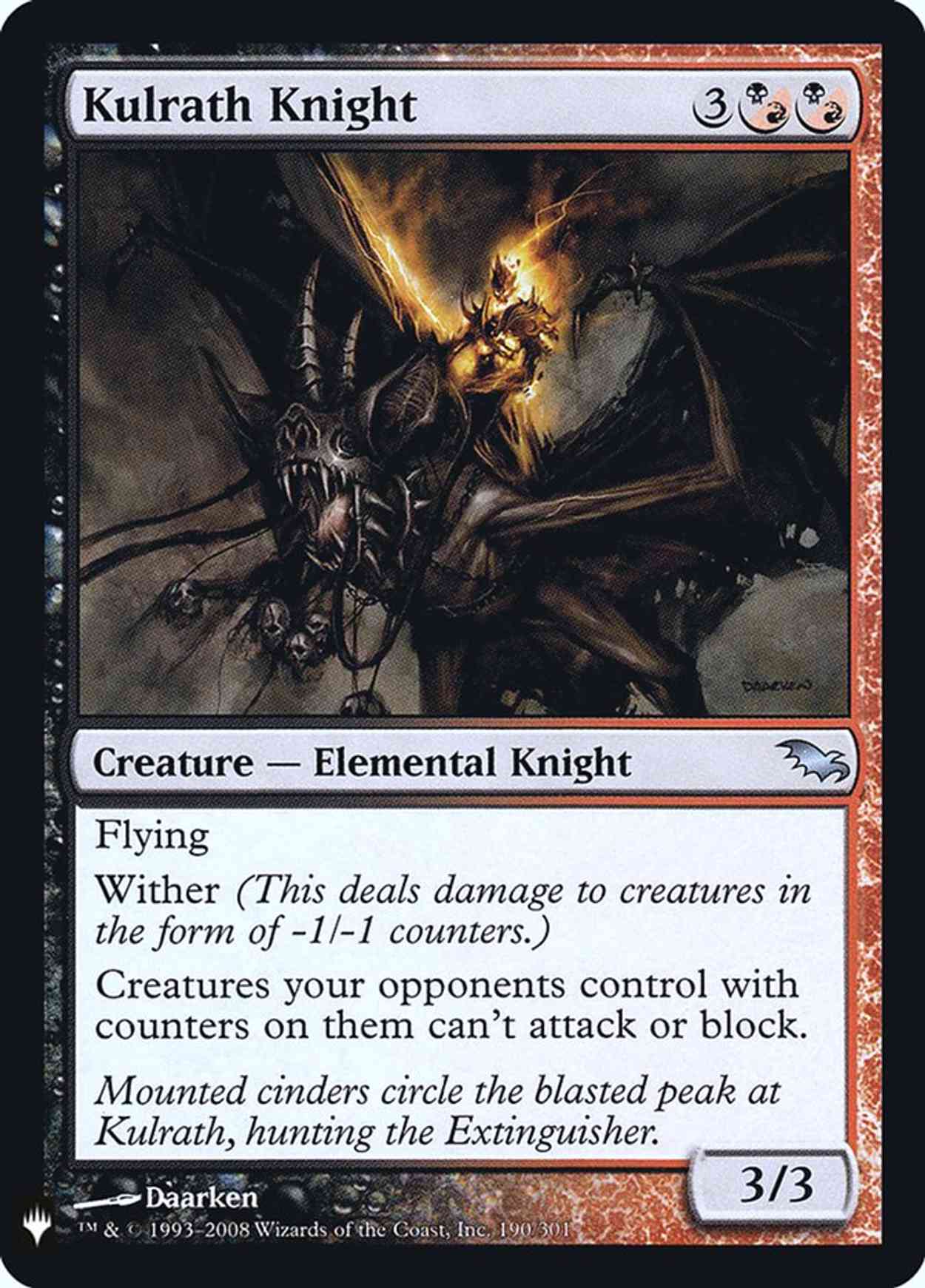 Kulrath Knight magic card front