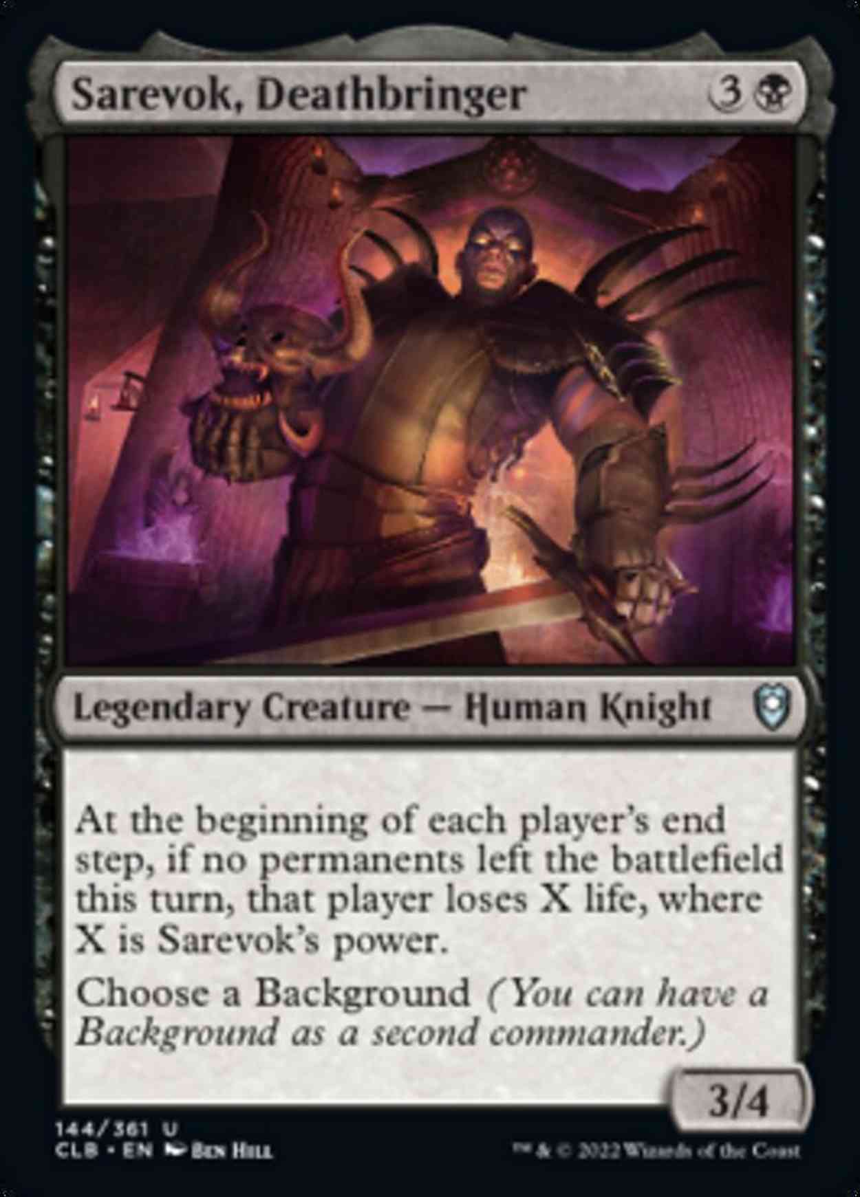 Sarevok, Deathbringer magic card front
