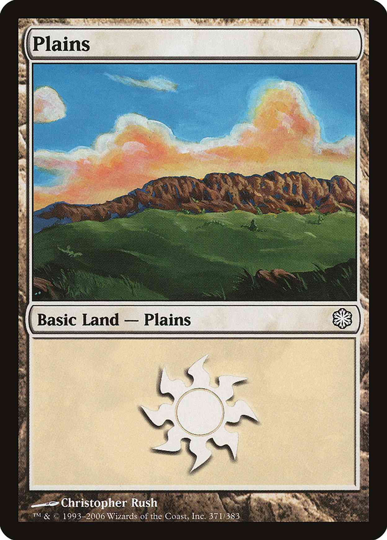 Plains (371) magic card front