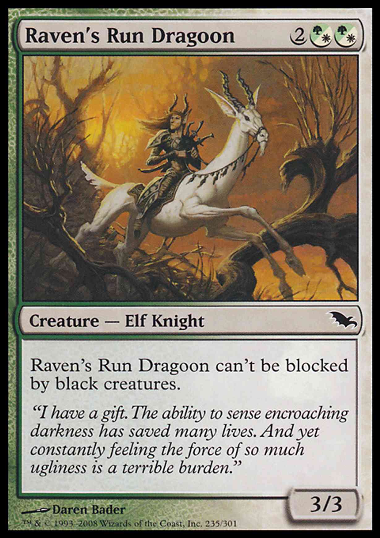 Raven's Run Dragoon magic card front