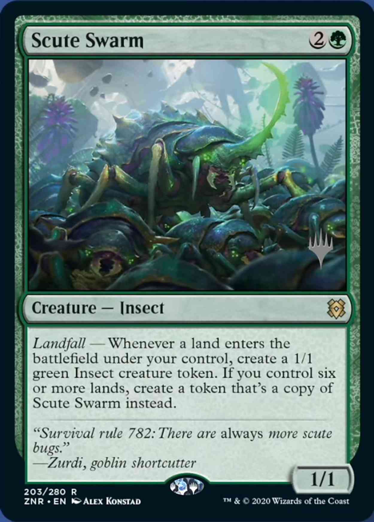 Scute Swarm magic card front