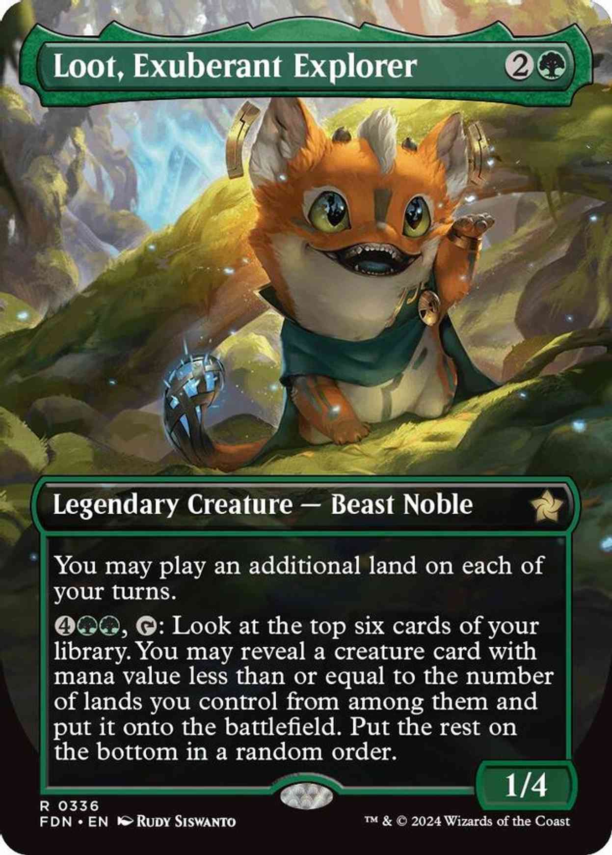 Loot, Exuberant Explorer (Borderless) magic card front