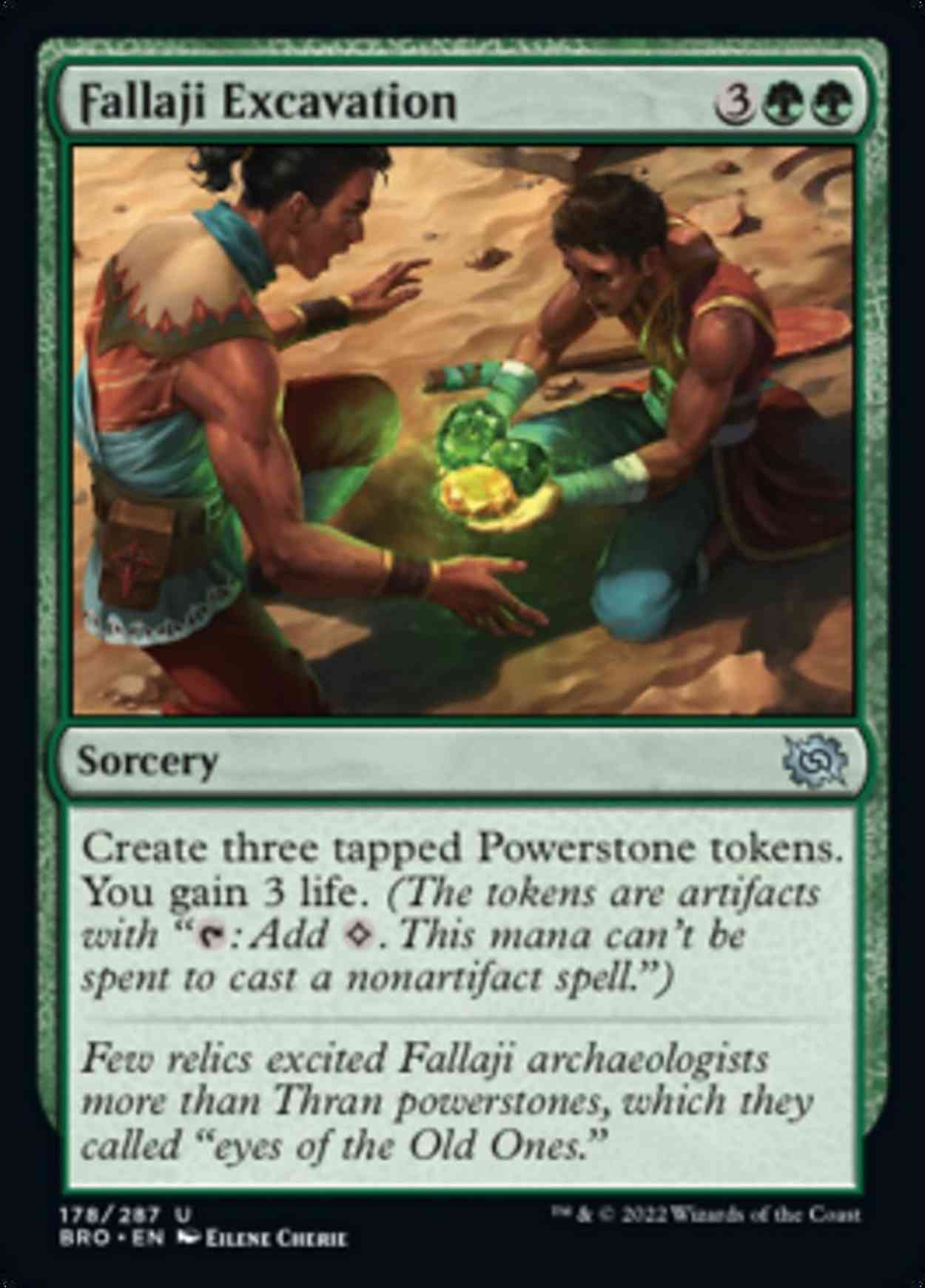 Fallaji Excavation magic card front