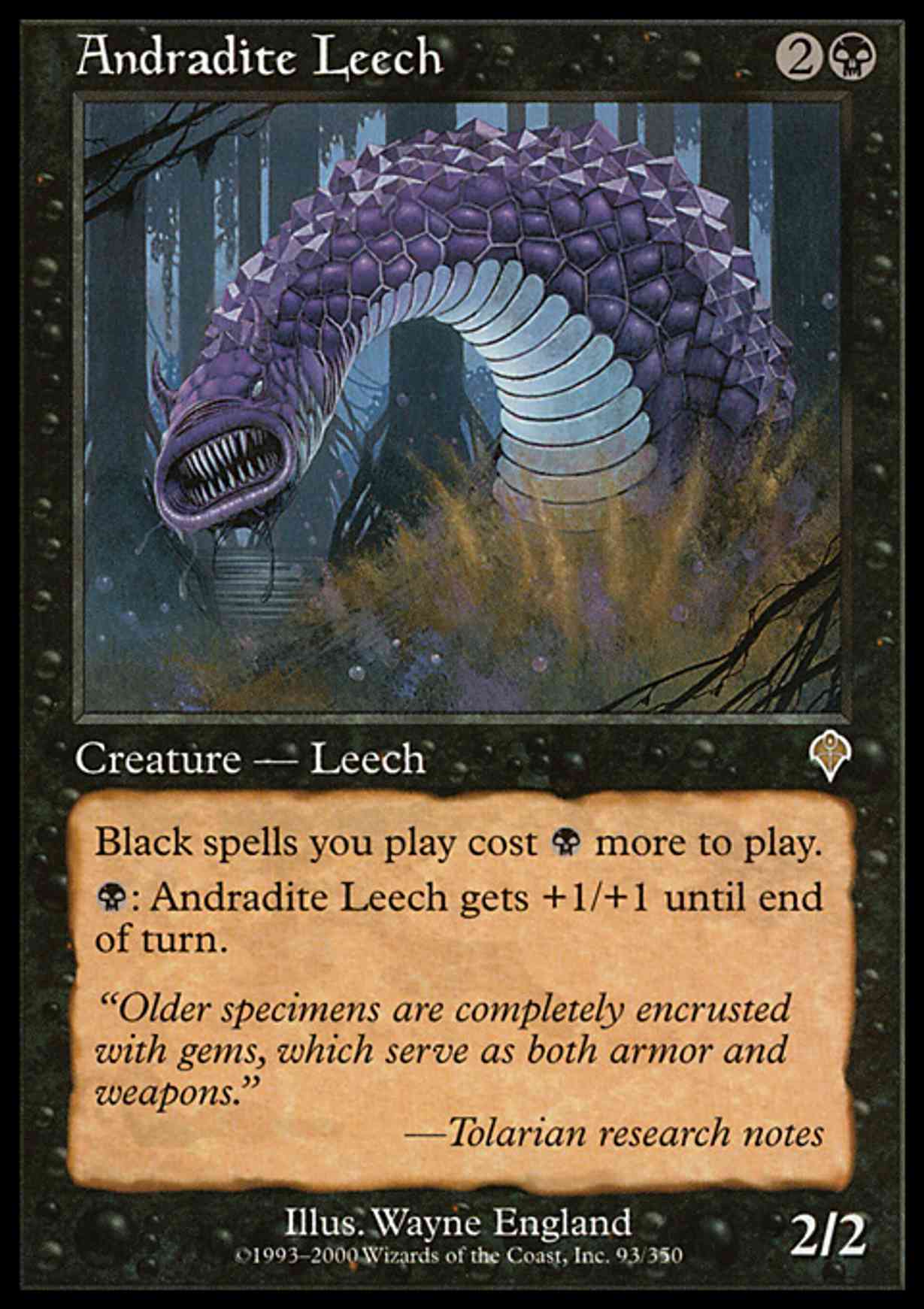 Andradite Leech magic card front
