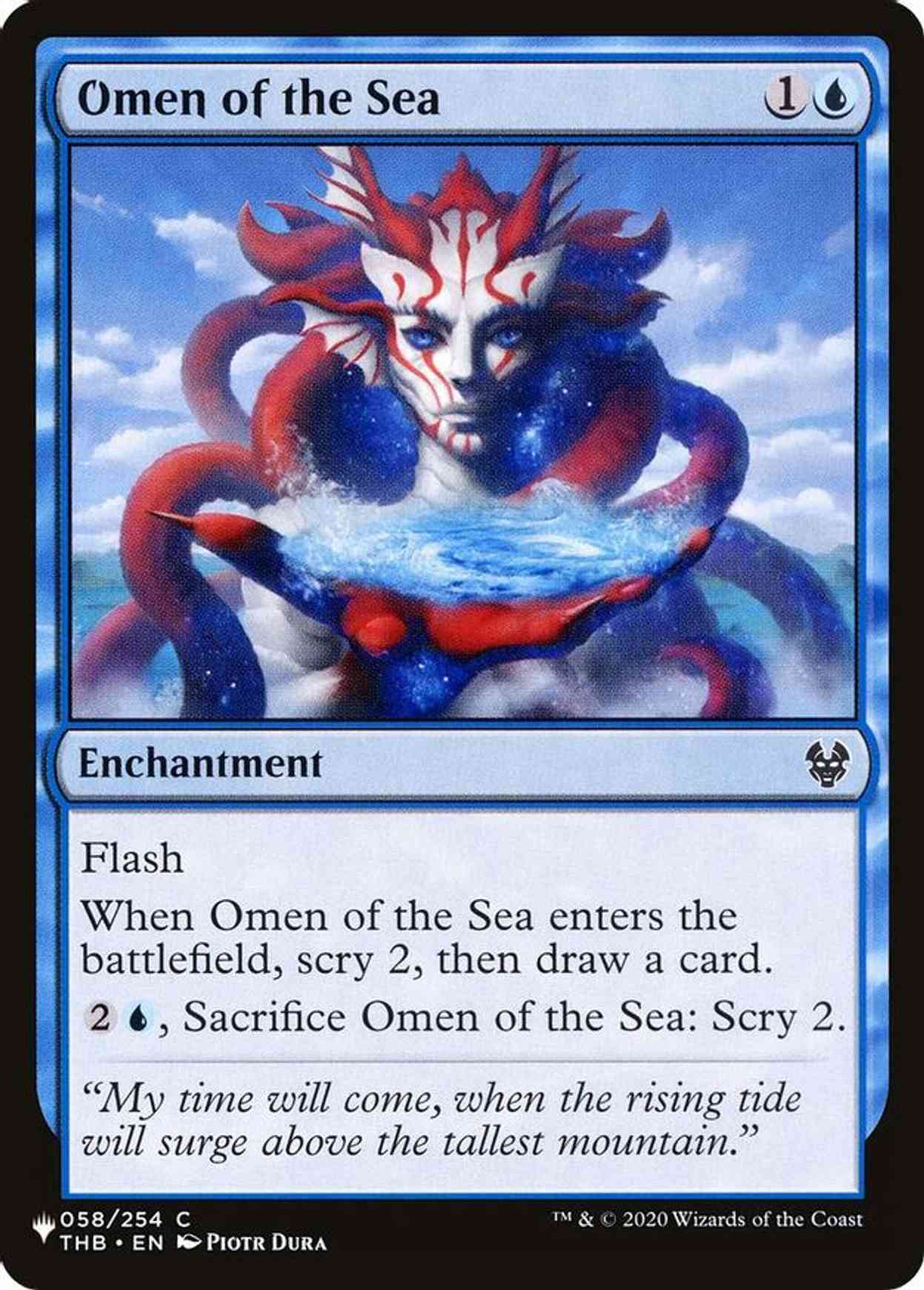 Omen of the Sea magic card front