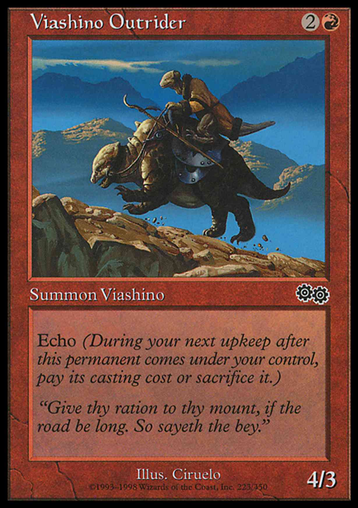 Viashino Outrider magic card front