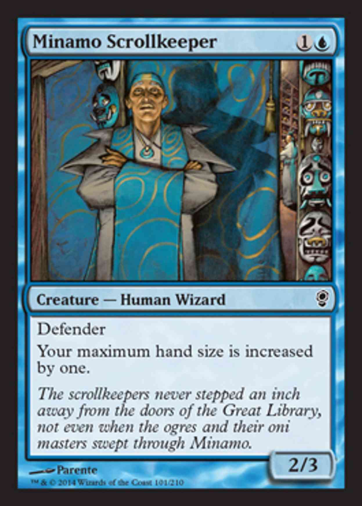 Minamo Scrollkeeper magic card front