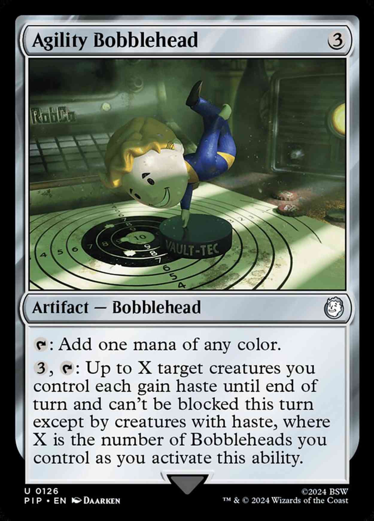 Agility Bobblehead magic card front