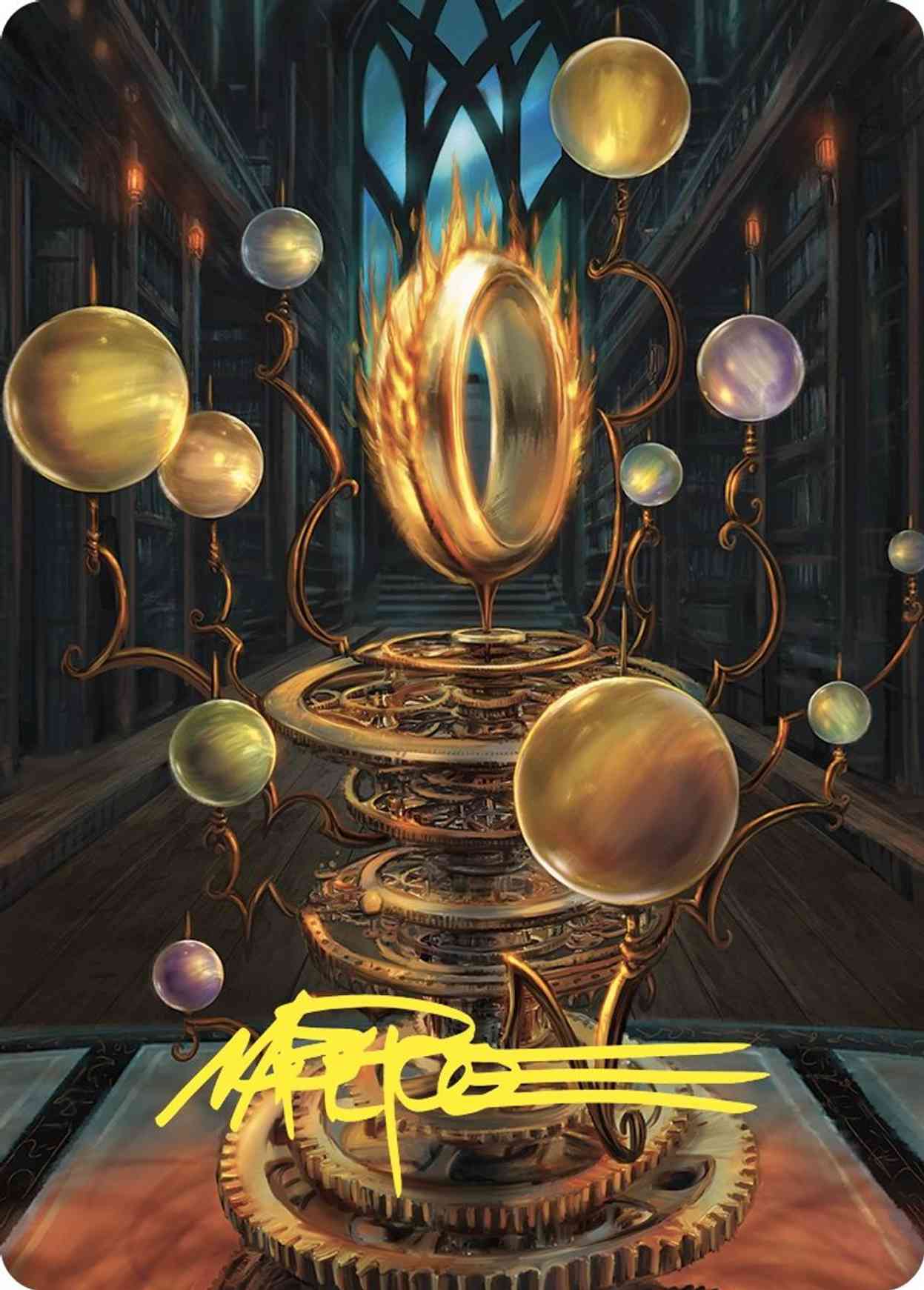 Sol Ring Art Card (Gold-Stamped Signature) magic card front