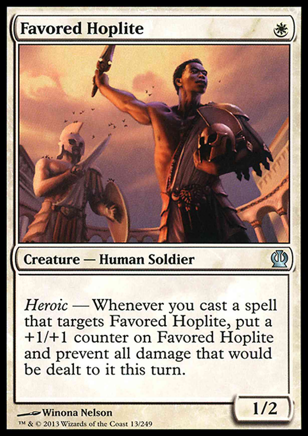 Favored Hoplite magic card front