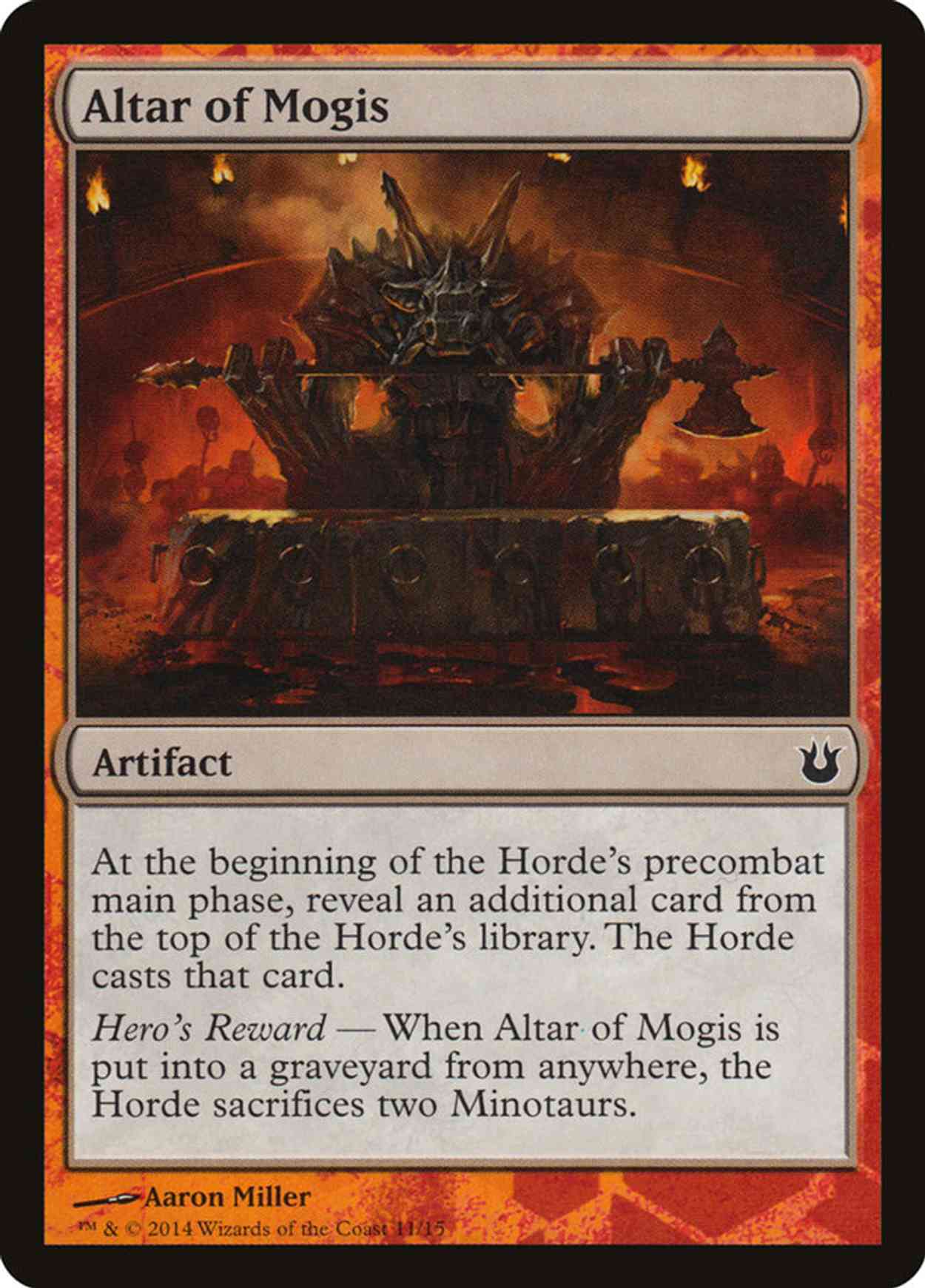 Altar of Mogis magic card front