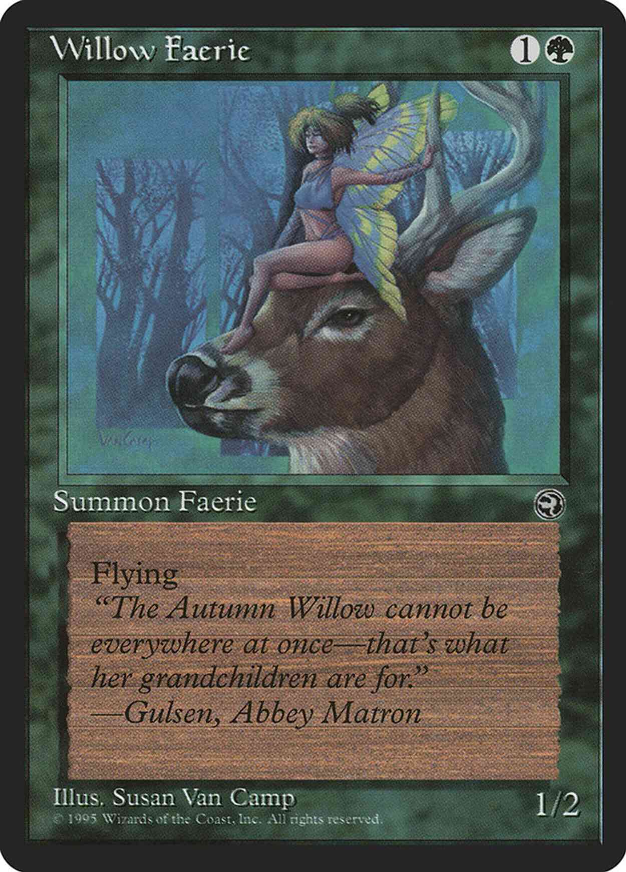 Willow Faerie magic card front