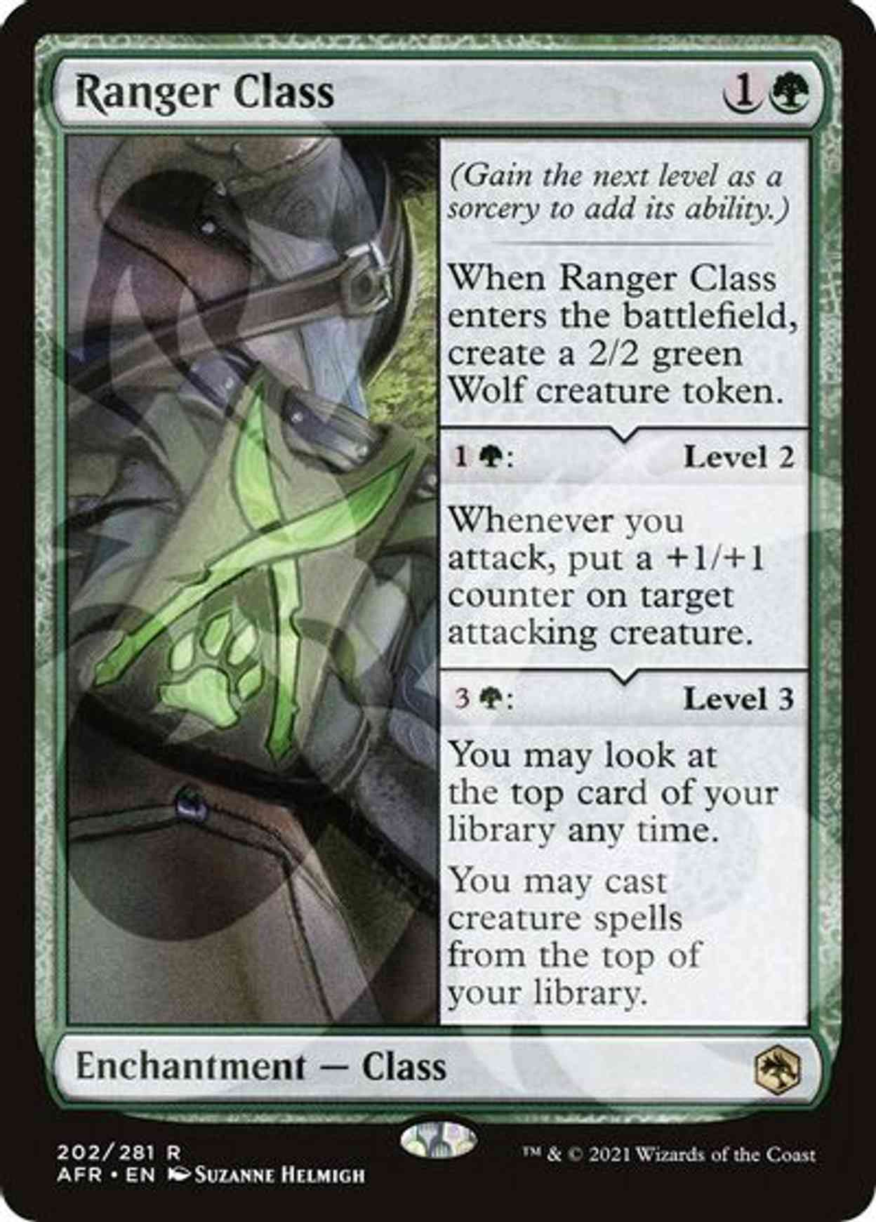 Ranger Class magic card front