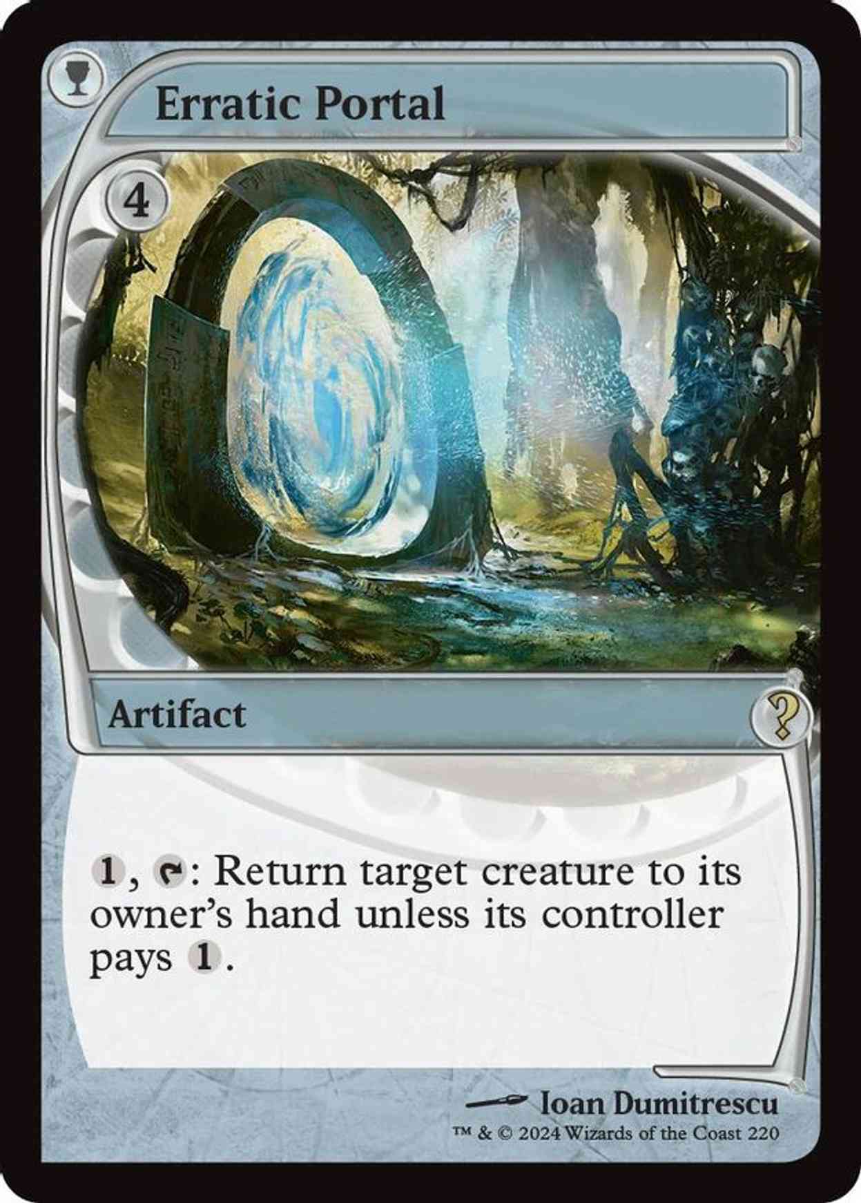 Erratic Portal (Future Sight) magic card front