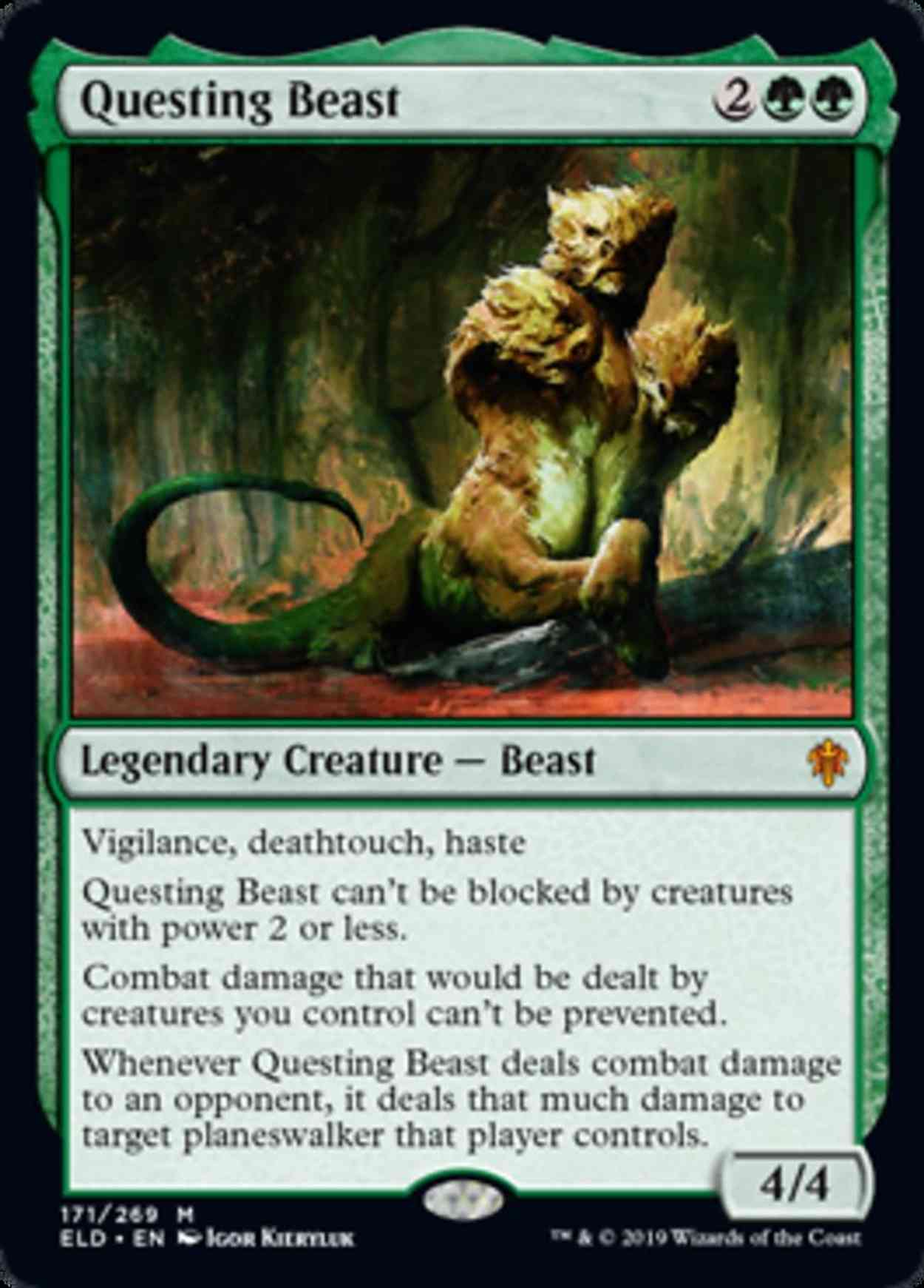 Questing Beast magic card front
