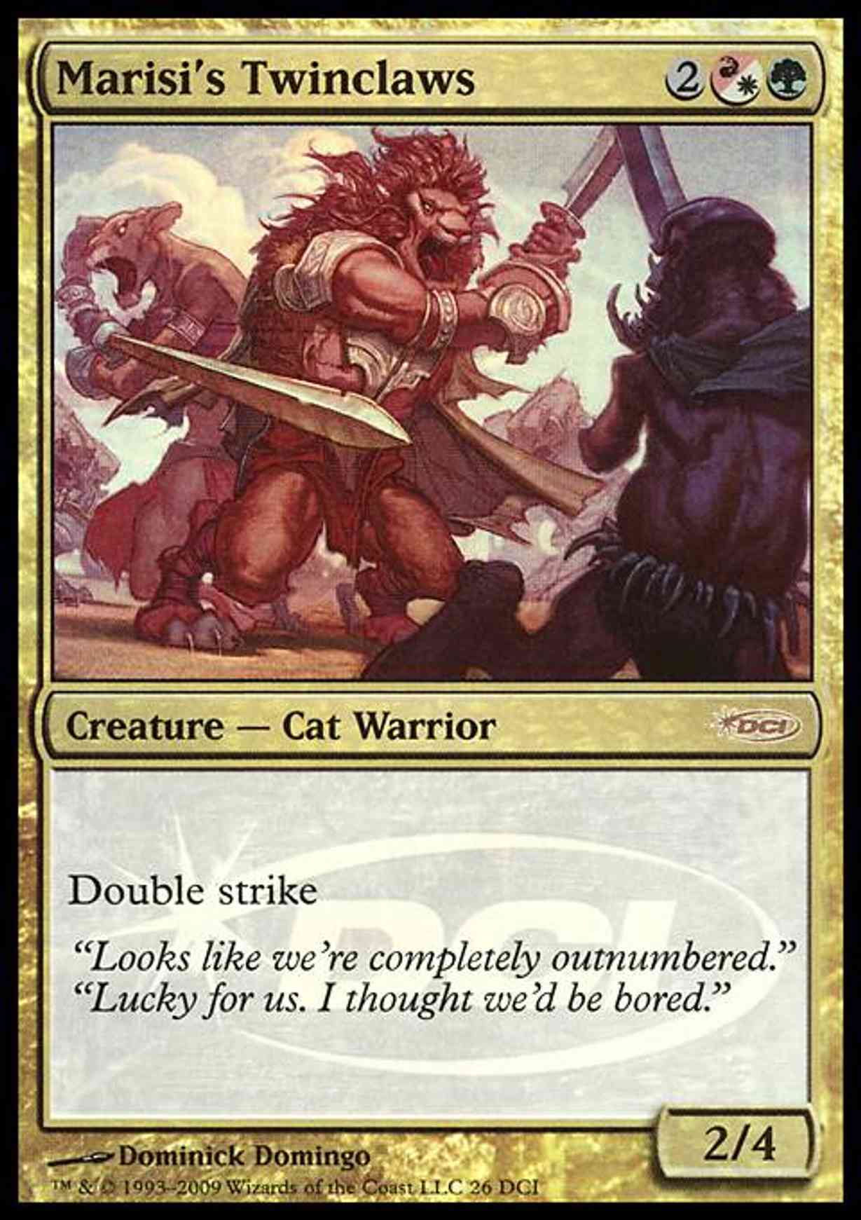 Marisi's Twinclaws magic card front