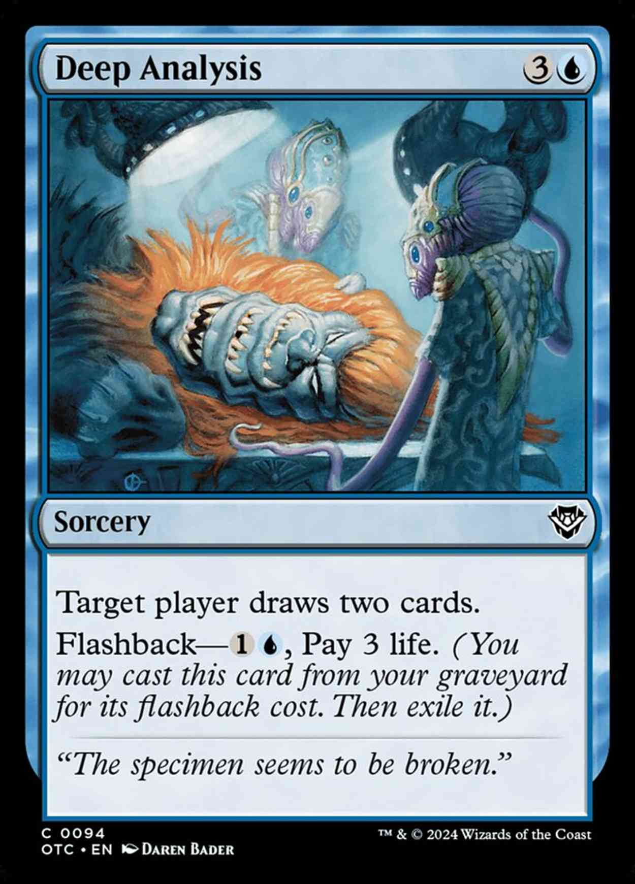 Deep Analysis magic card front