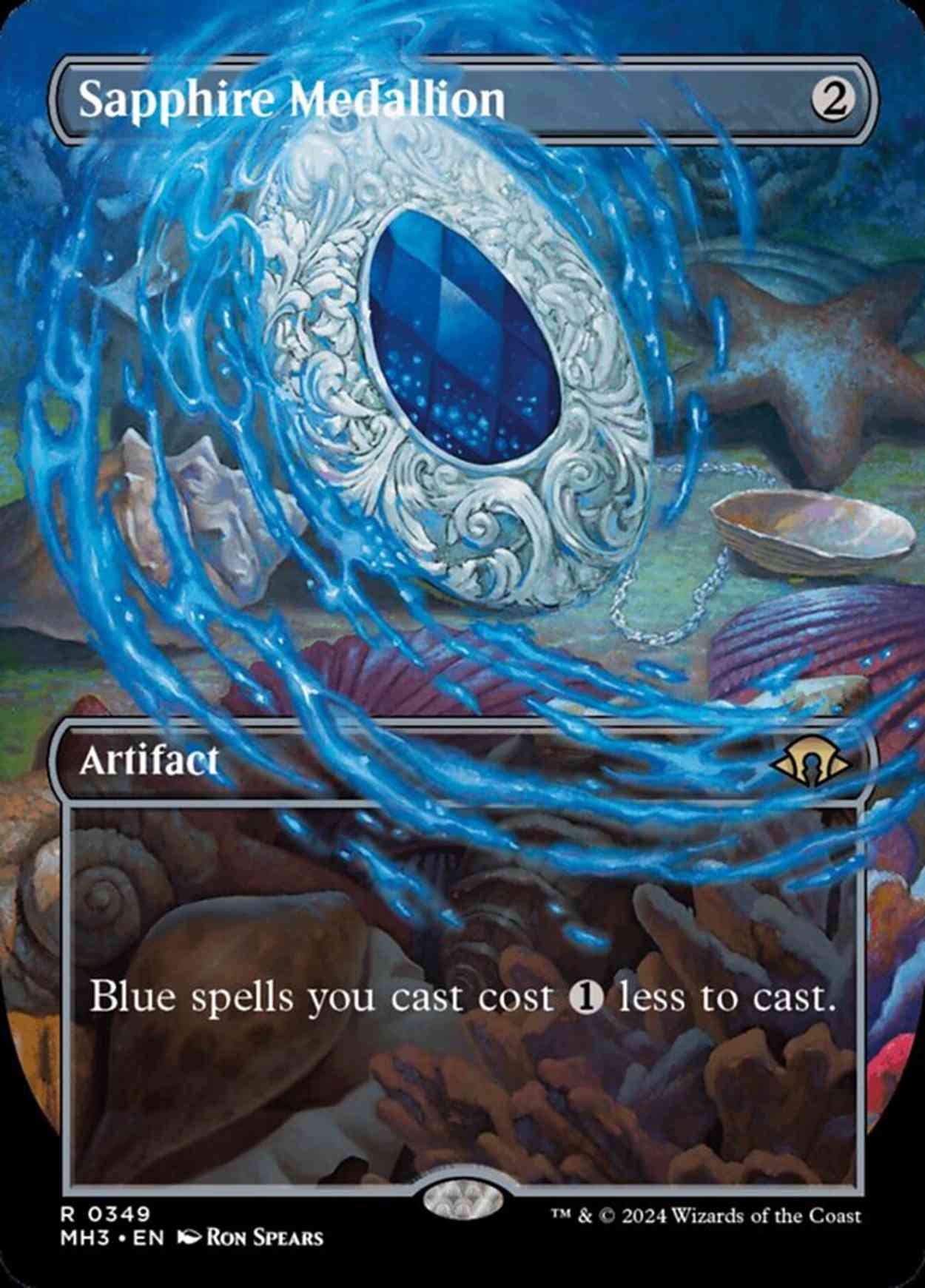 Sapphire Medallion (Borderless) magic card front