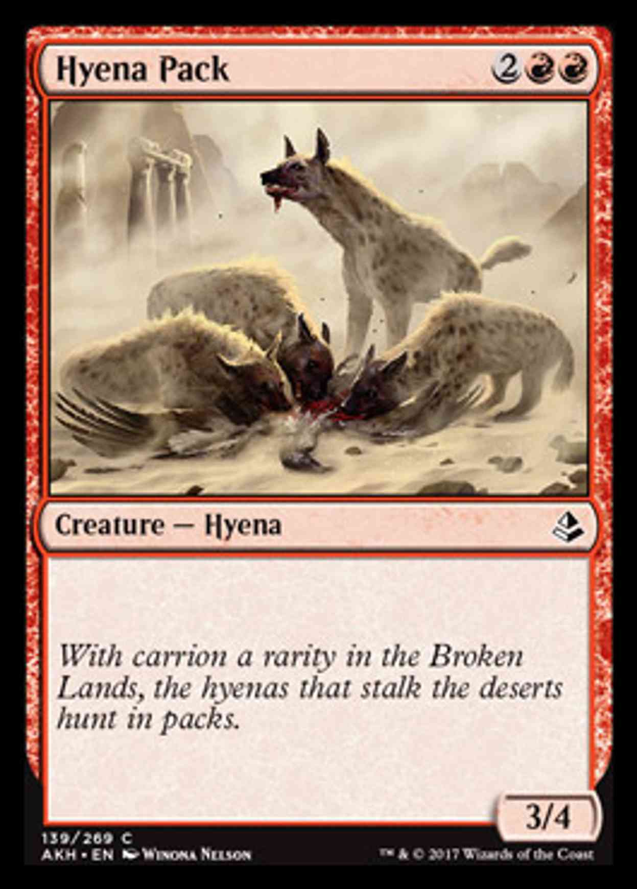 Hyena Pack magic card front