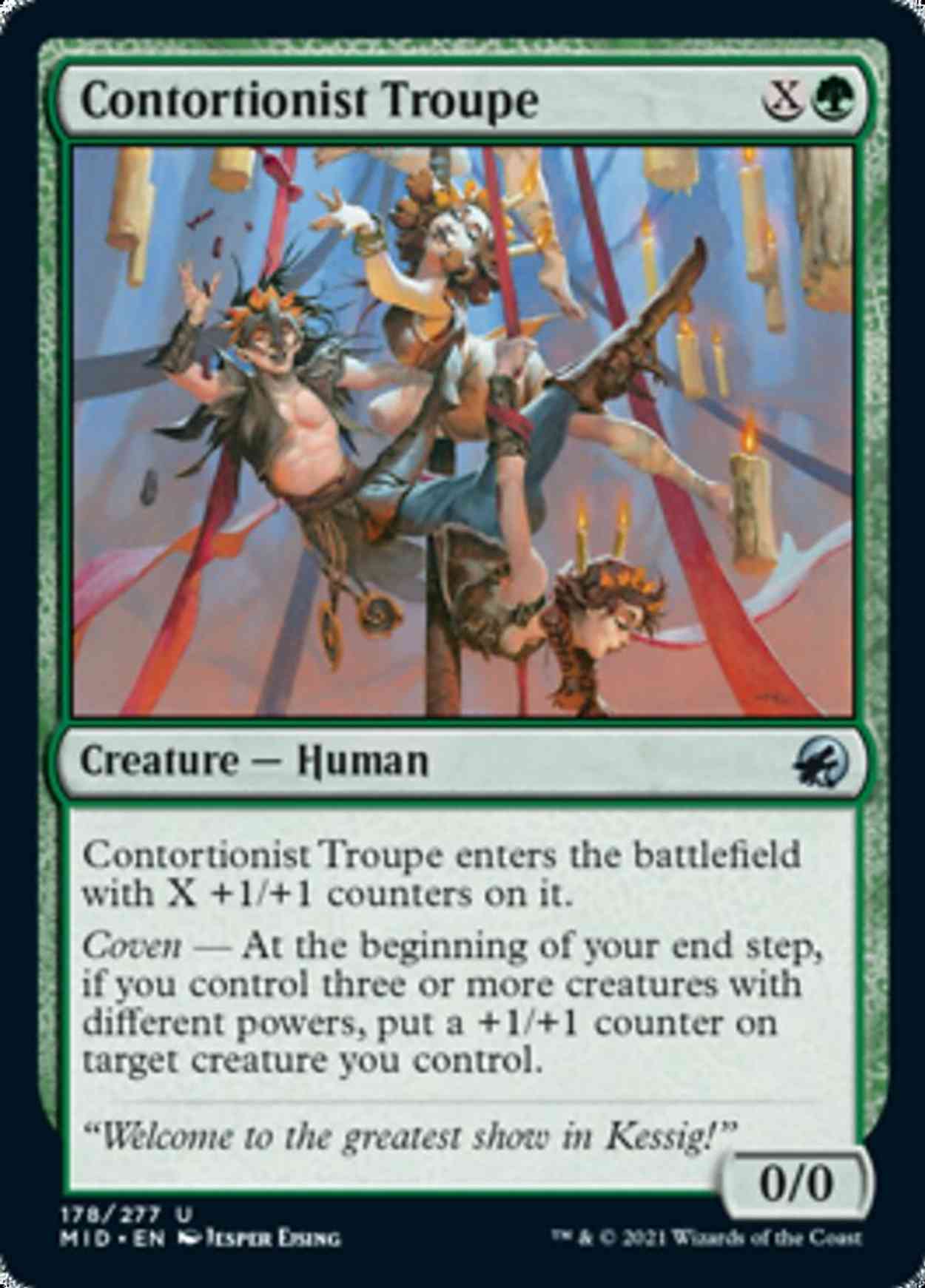 Contortionist Troupe magic card front