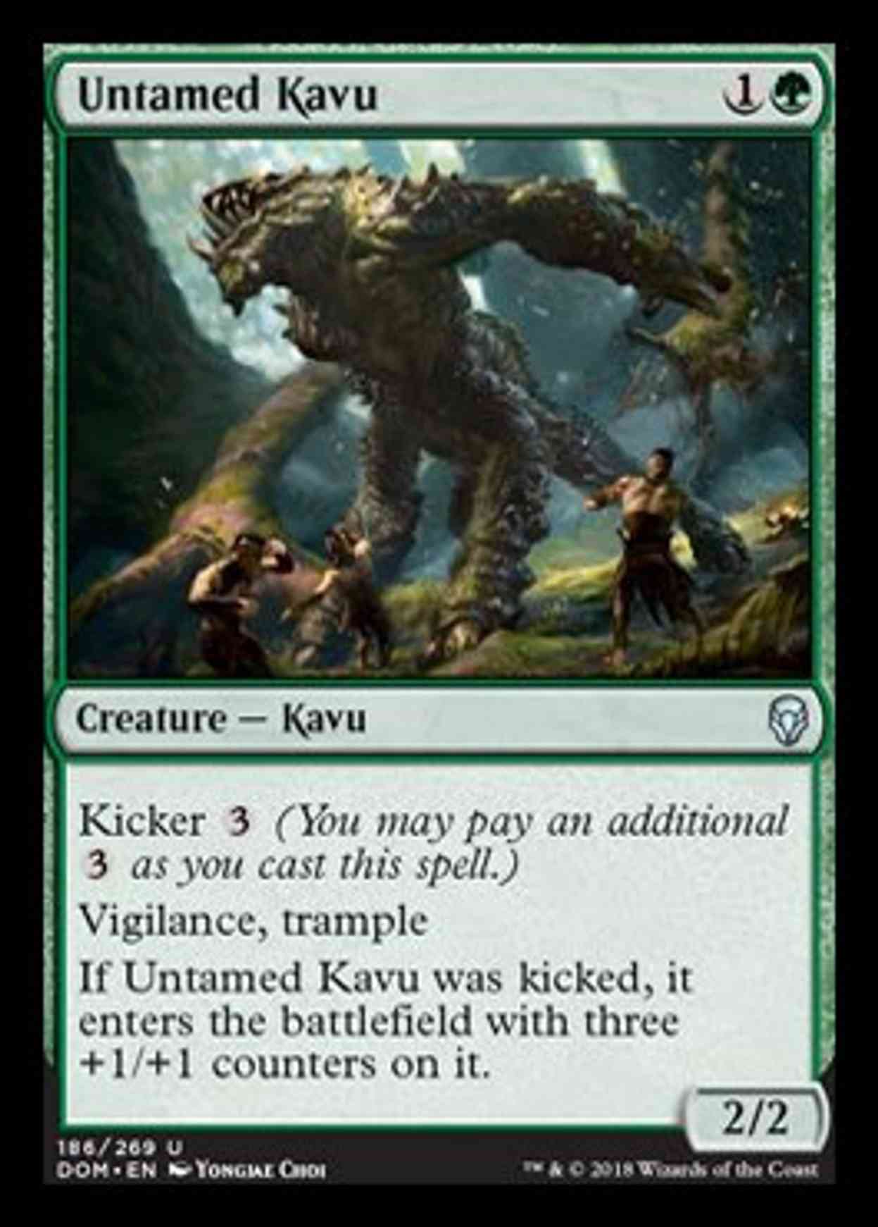 Untamed Kavu magic card front