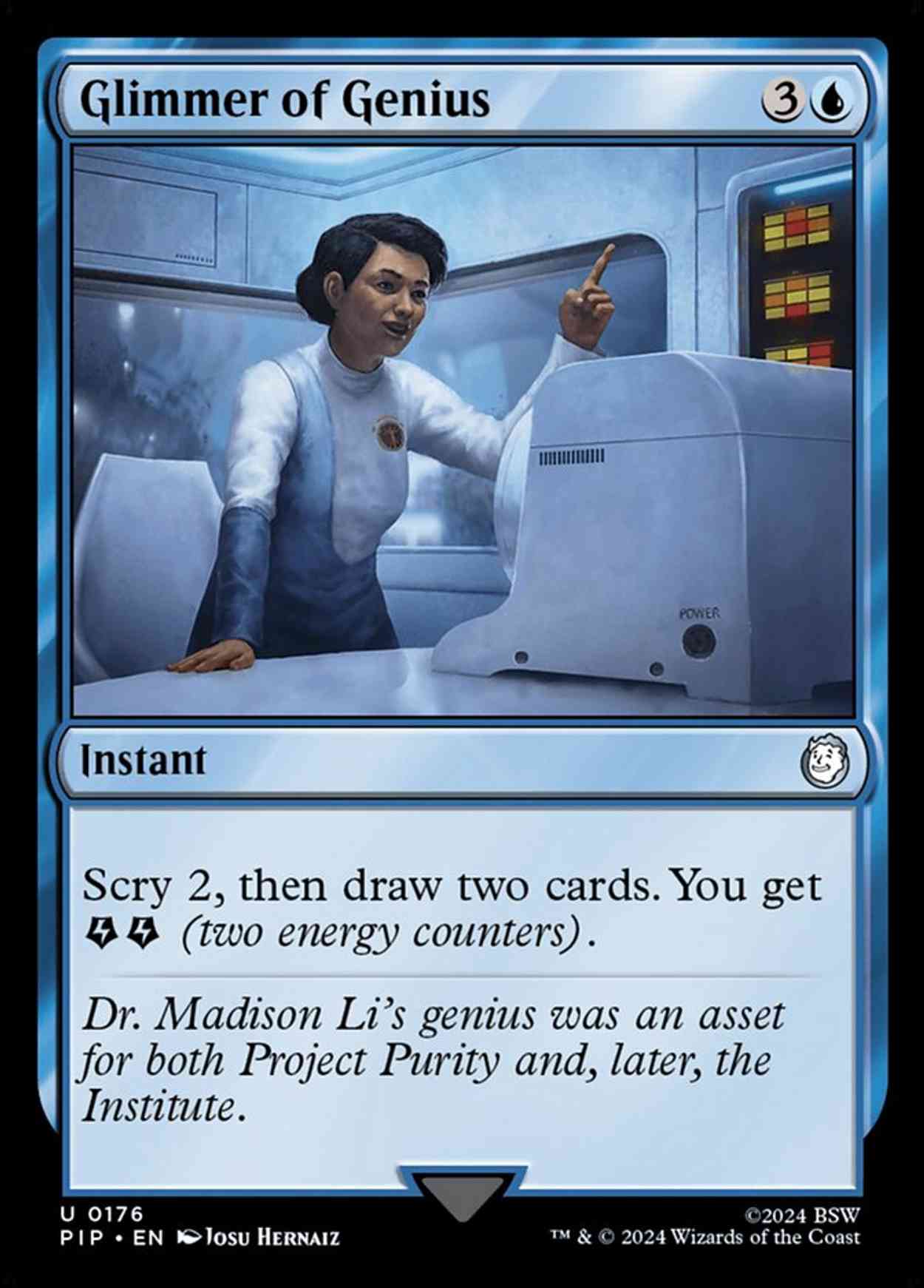 Glimmer of Genius magic card front