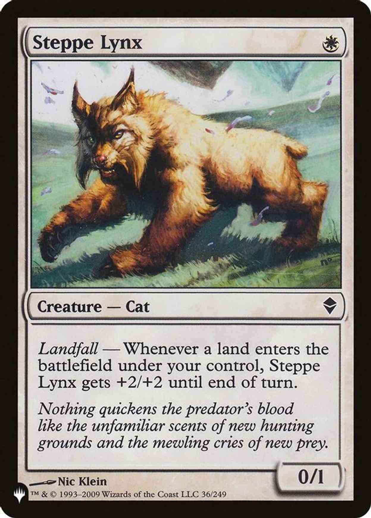 Steppe Lynx magic card front