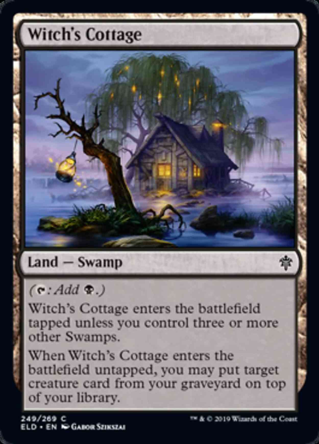 Witch's Cottage magic card front
