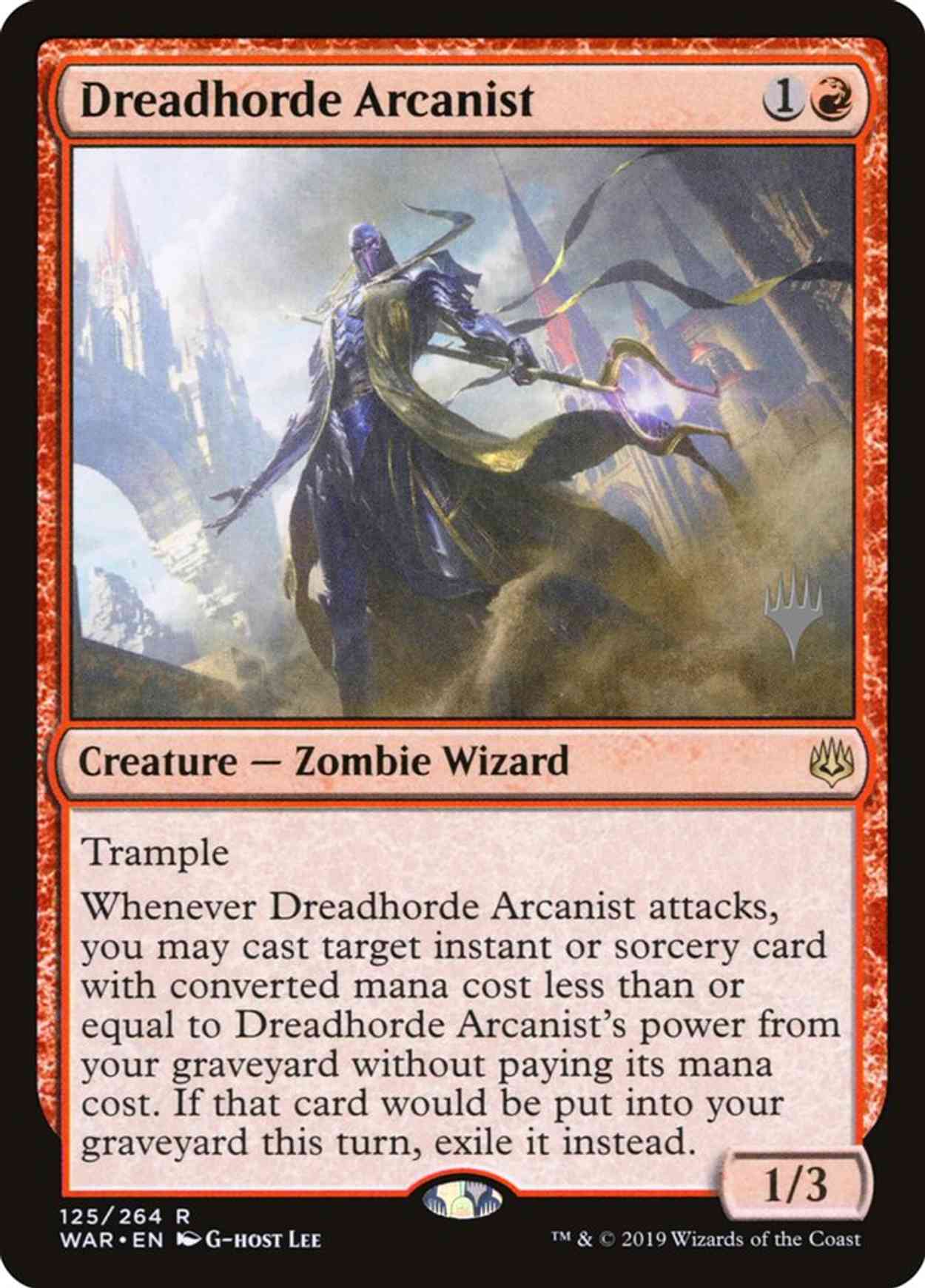 Dreadhorde Arcanist magic card front