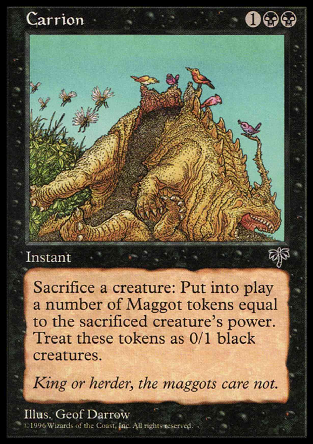 Carrion magic card front