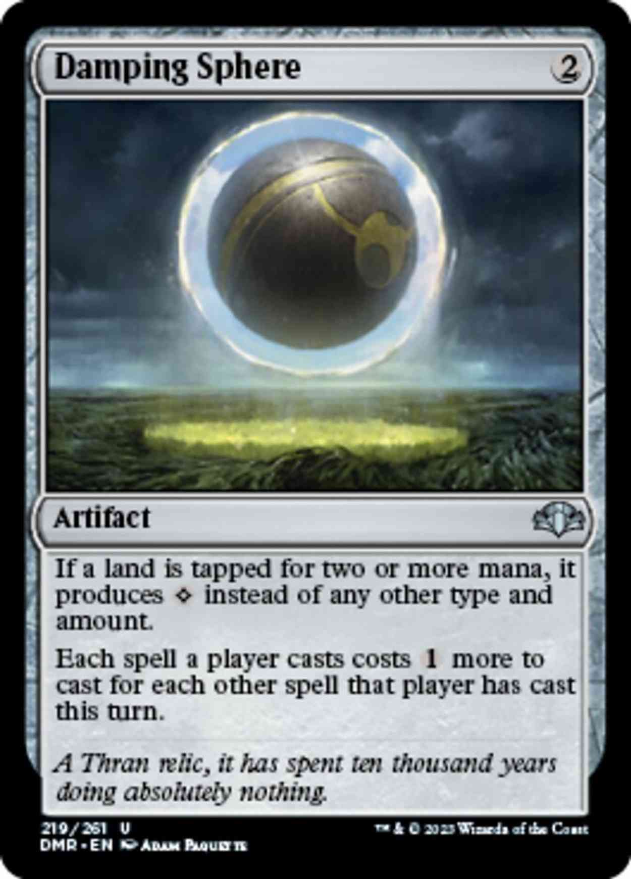 Damping Sphere magic card front