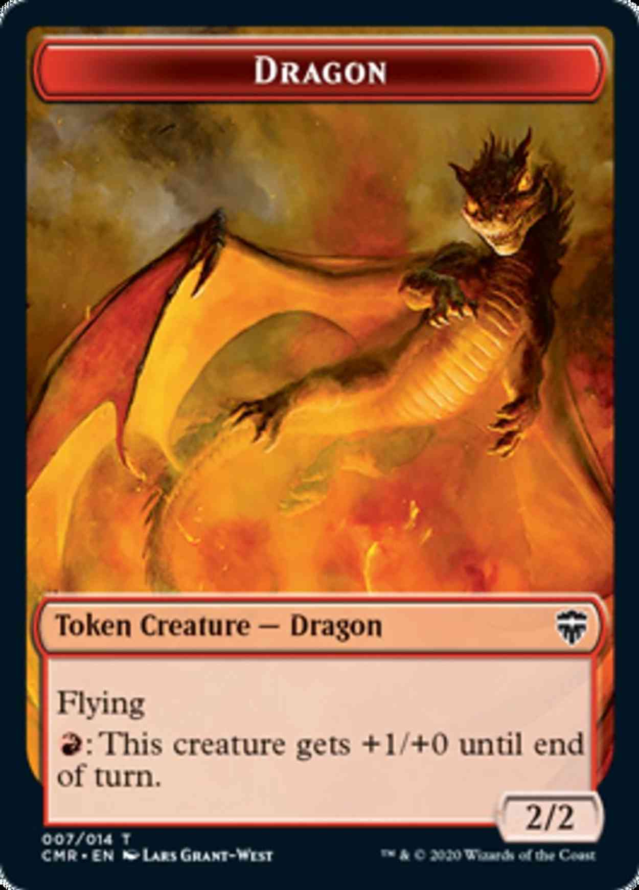 Dragon // Treasure Double-sided Token magic card front