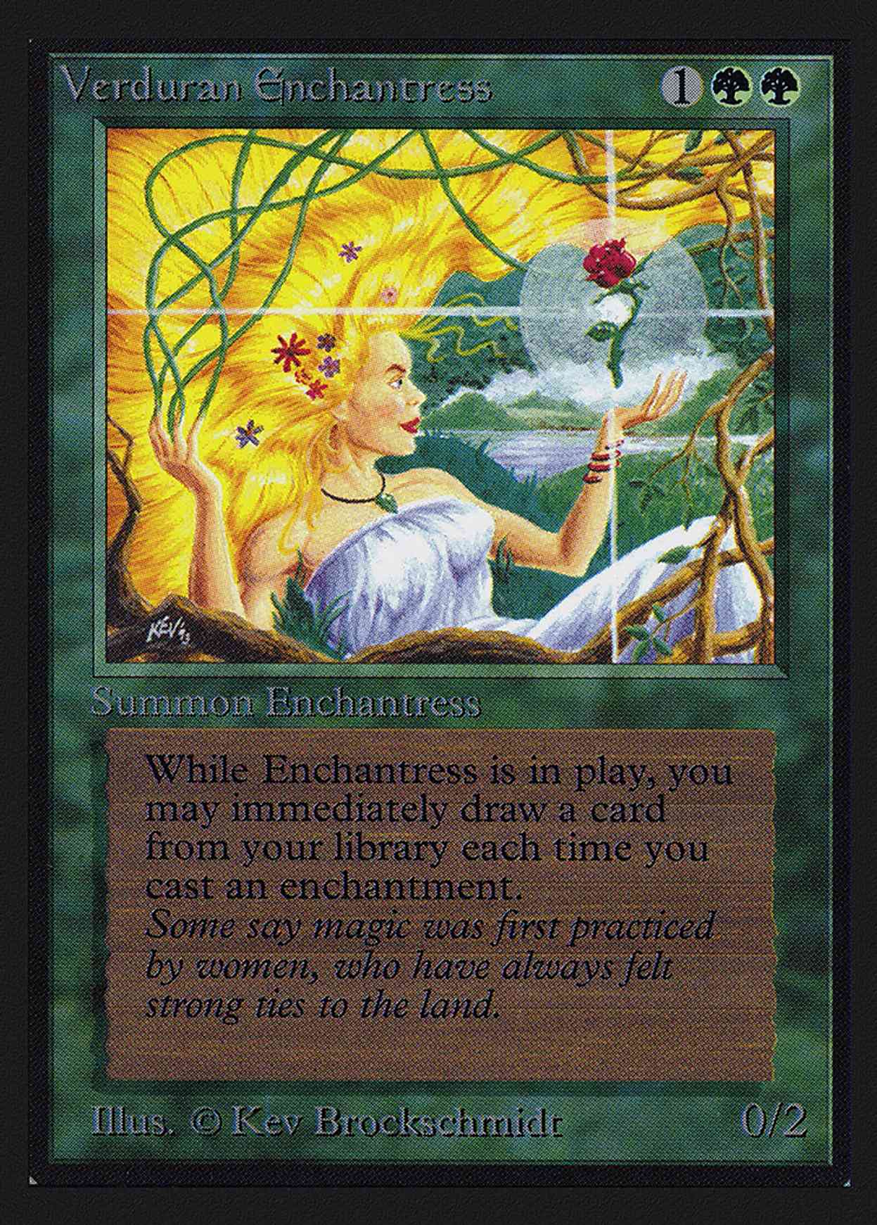 Verduran Enchantress (CE) magic card front