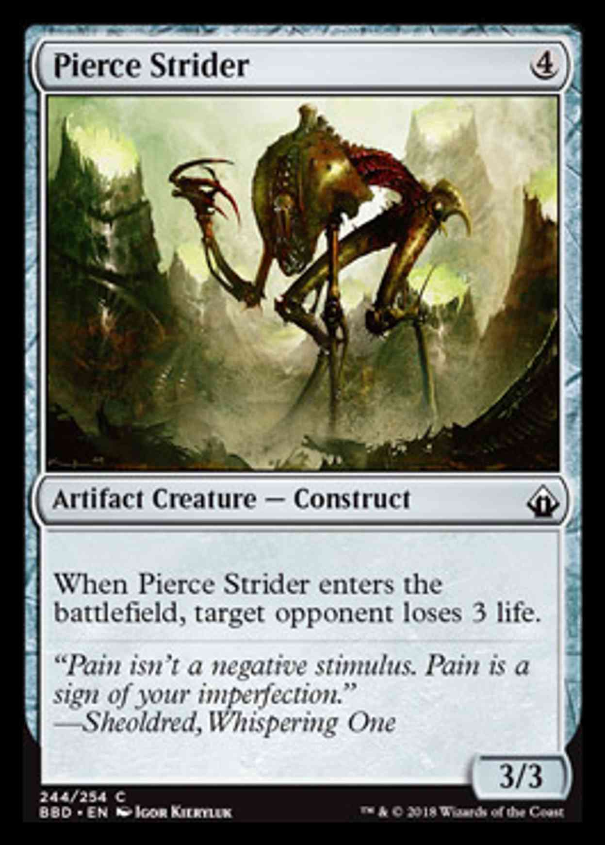 Pierce Strider magic card front