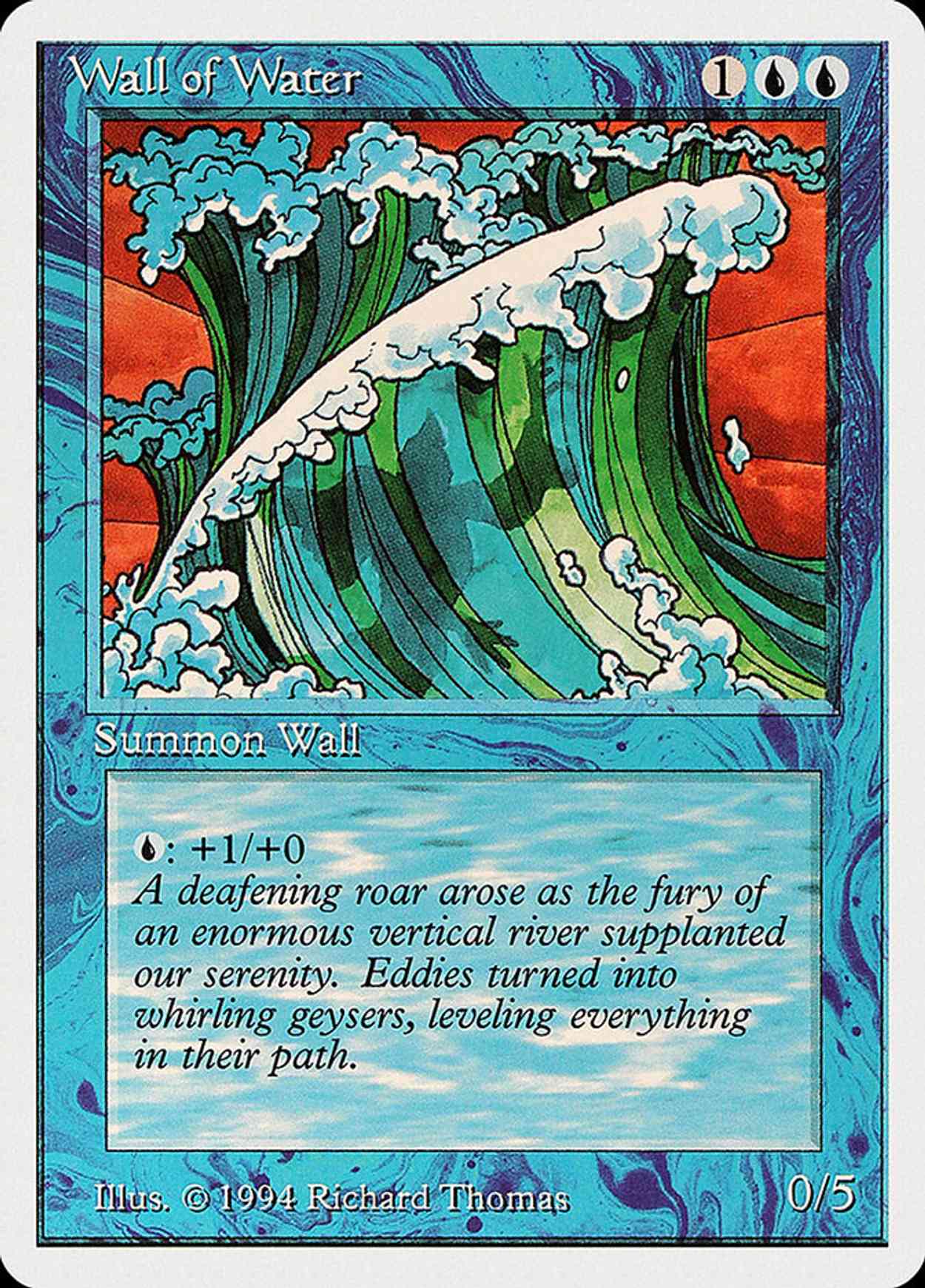 Wall of Water magic card front