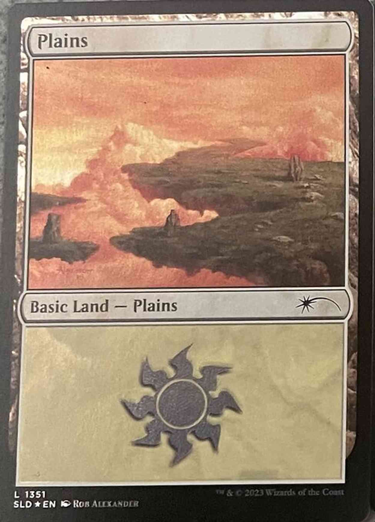 Plains (1351) magic card front