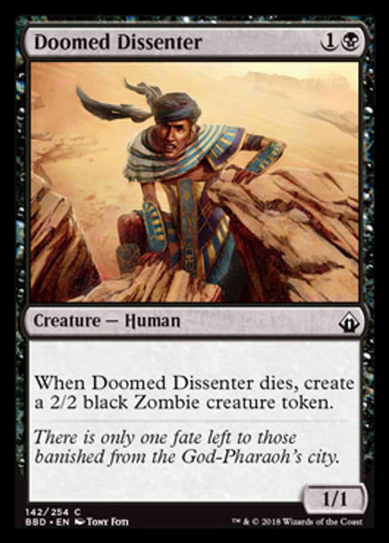 Doomed Dissenter magic card front