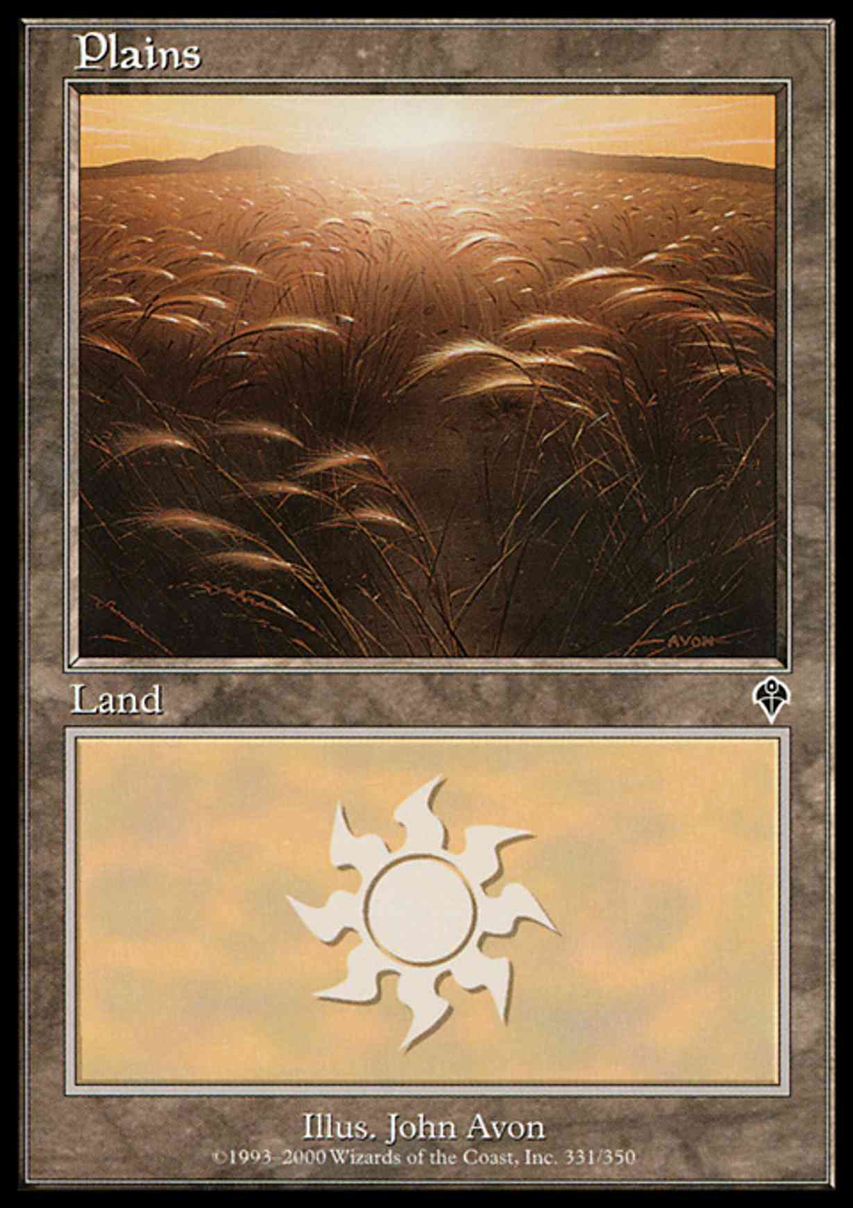 Plains (331) magic card front
