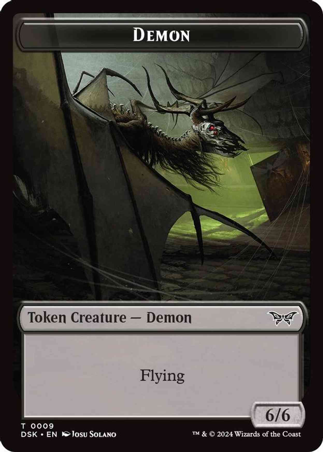 Demon Token magic card front