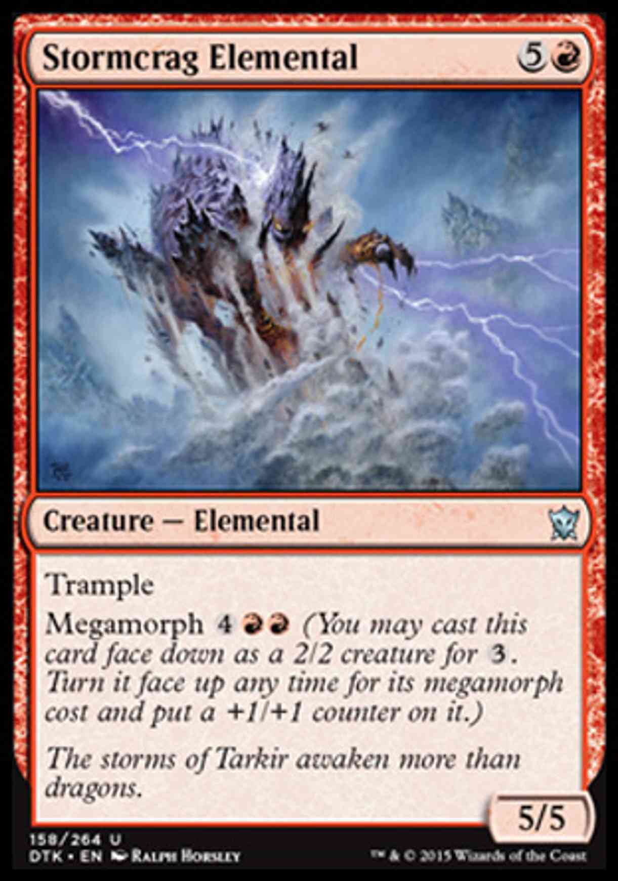 Stormcrag Elemental magic card front