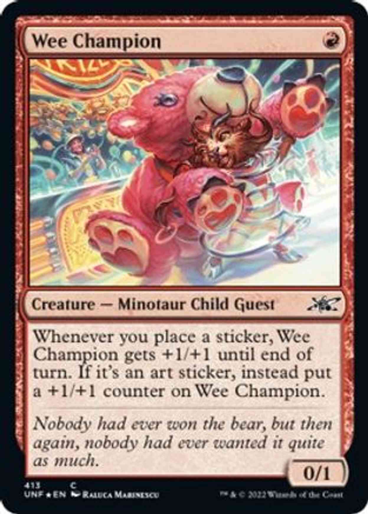 Wee Champion (Galaxy Foil) magic card front