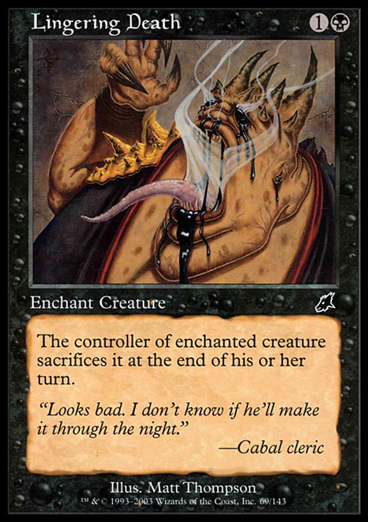 Lingering Death magic card front