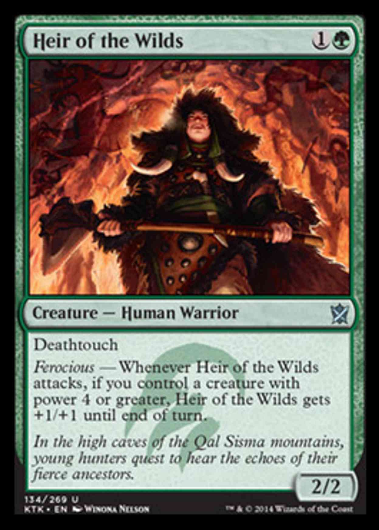 Heir of the Wilds magic card front