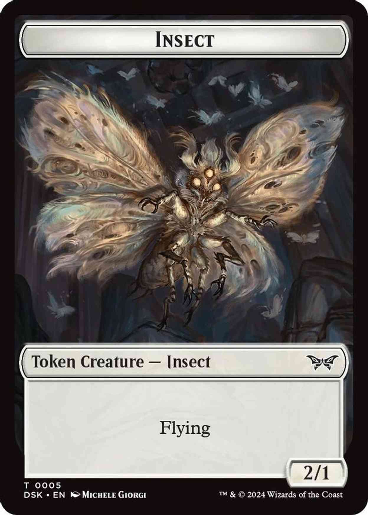 Insect (0005) // Manifest Double-Sided Token magic card front