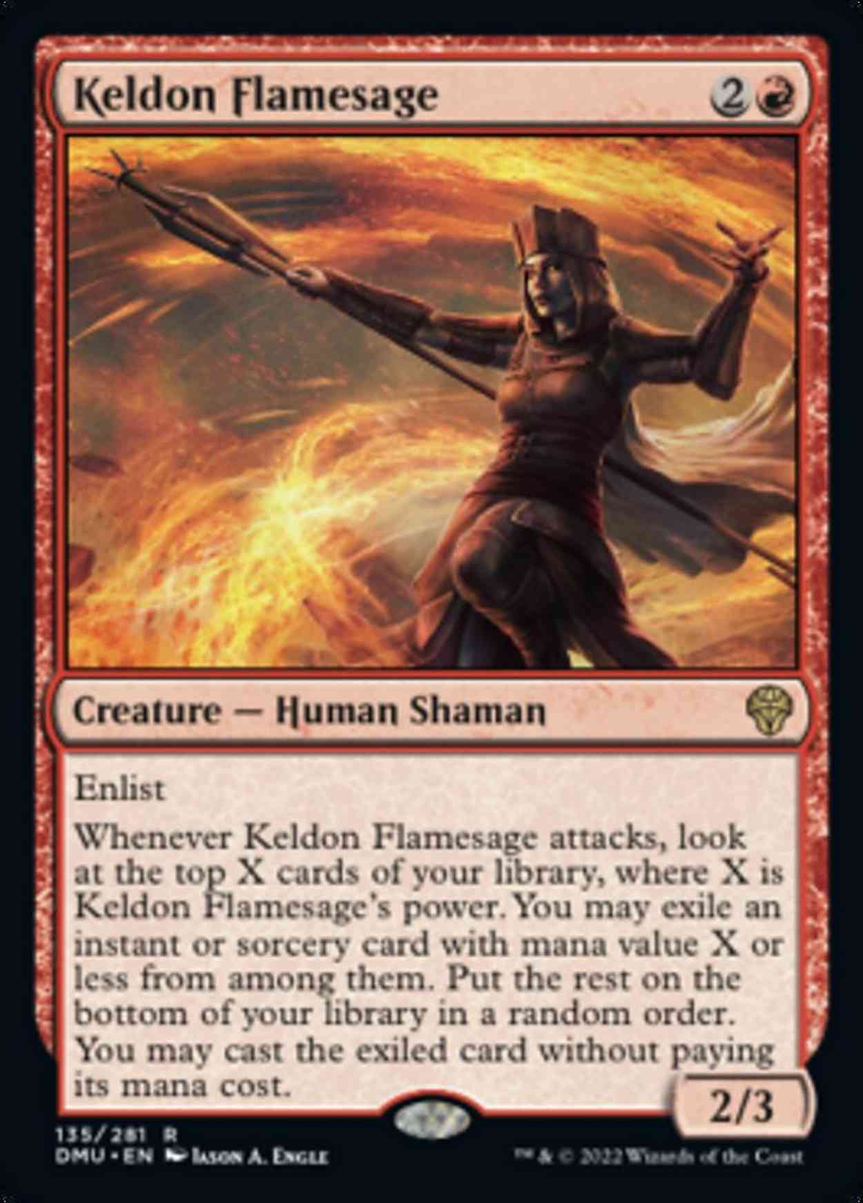 Keldon Flamesage magic card front