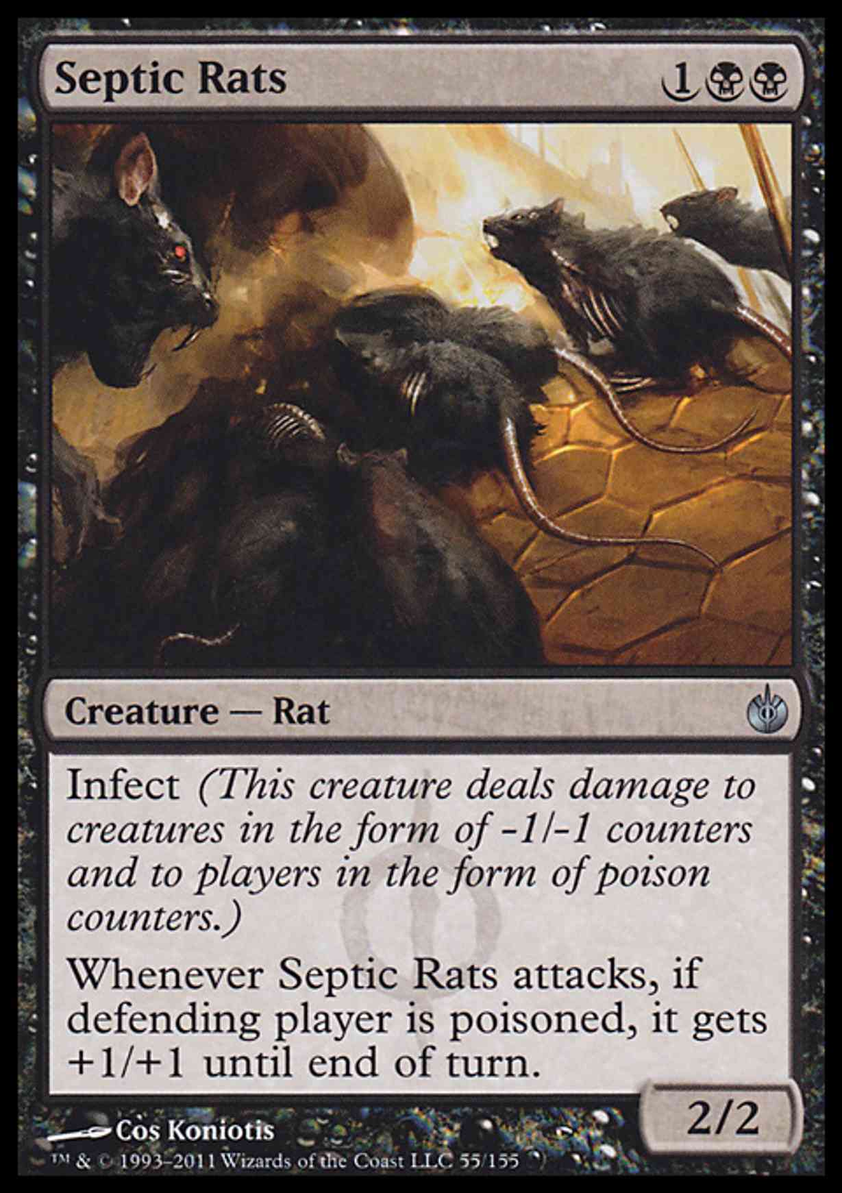 Septic Rats magic card front