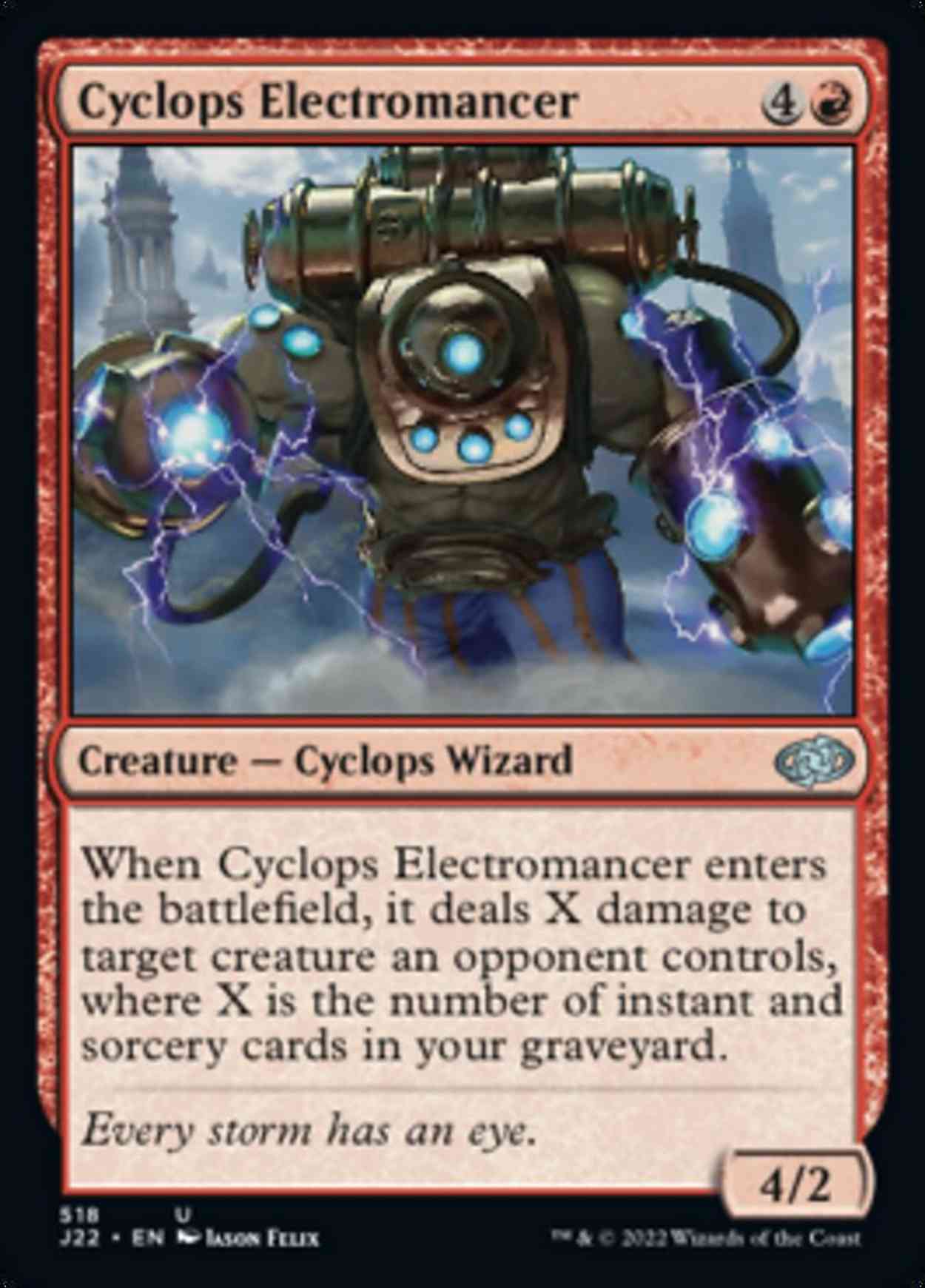 Cyclops Electromancer magic card front